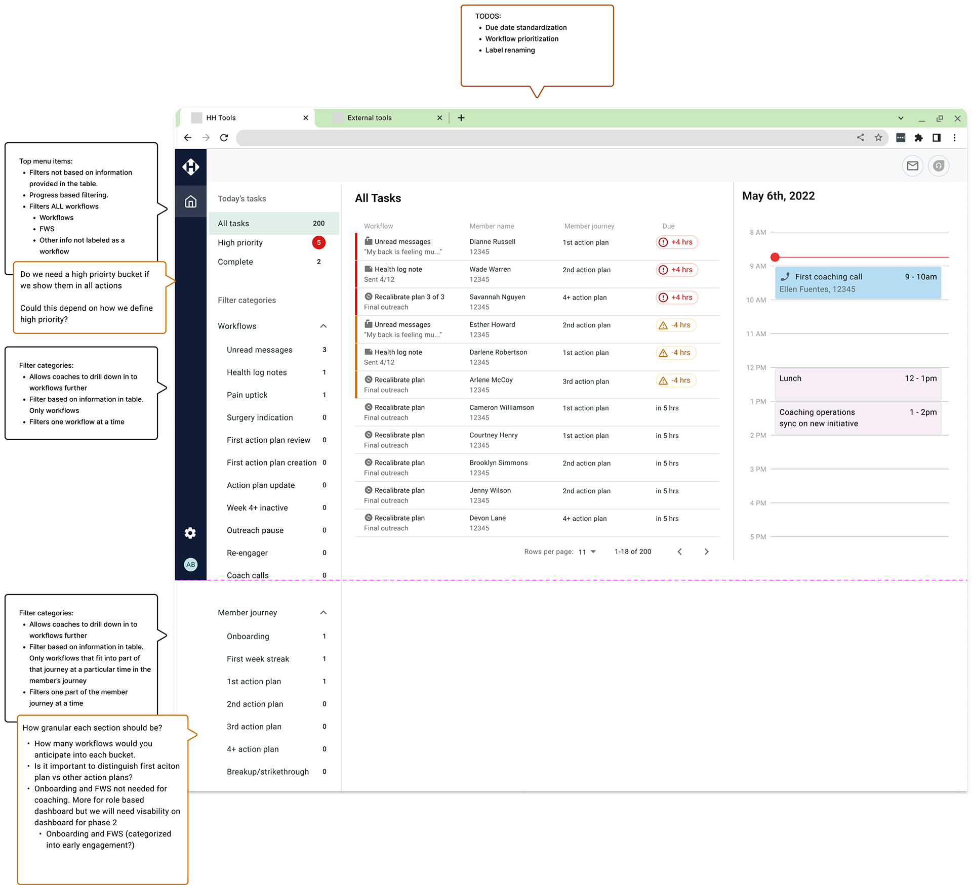 Using similar components as the PT dashboard but introduced sidebar filter