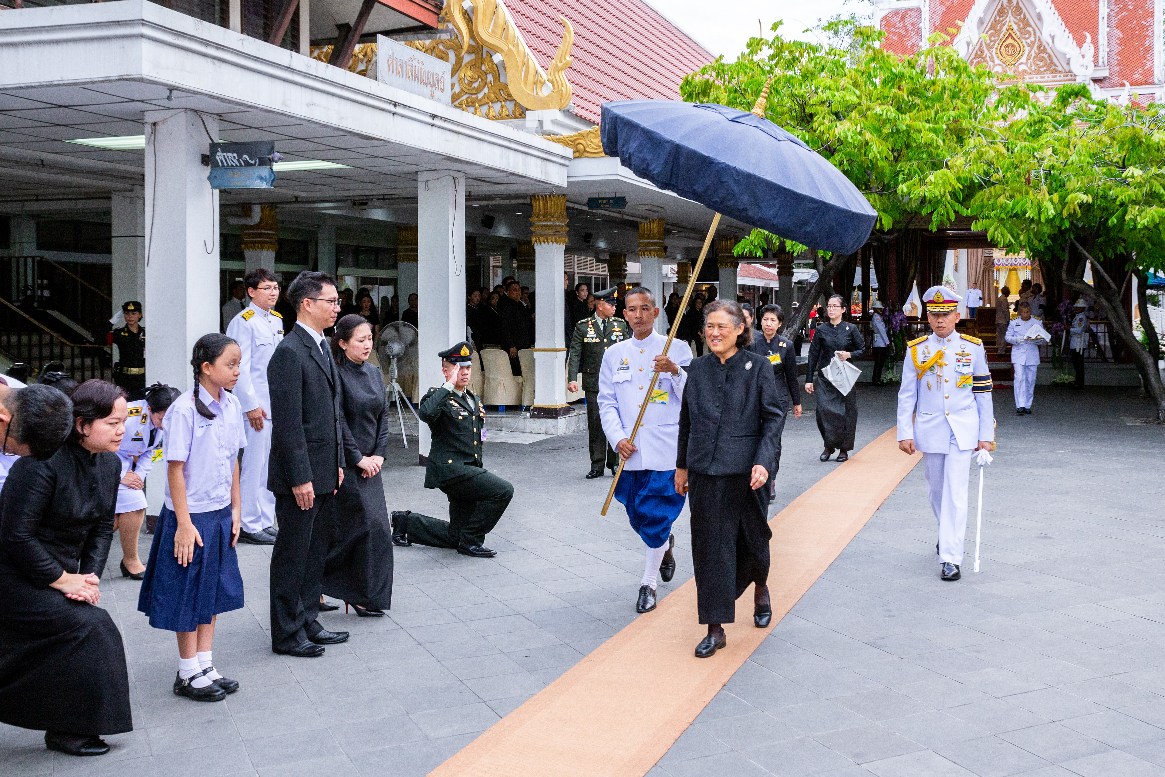Her Royal Highness Princess Maha Chakri Sirindhorn attended the cremation ceremony at the crematorium of Wat Makut Kasat Ri Ya Ram.