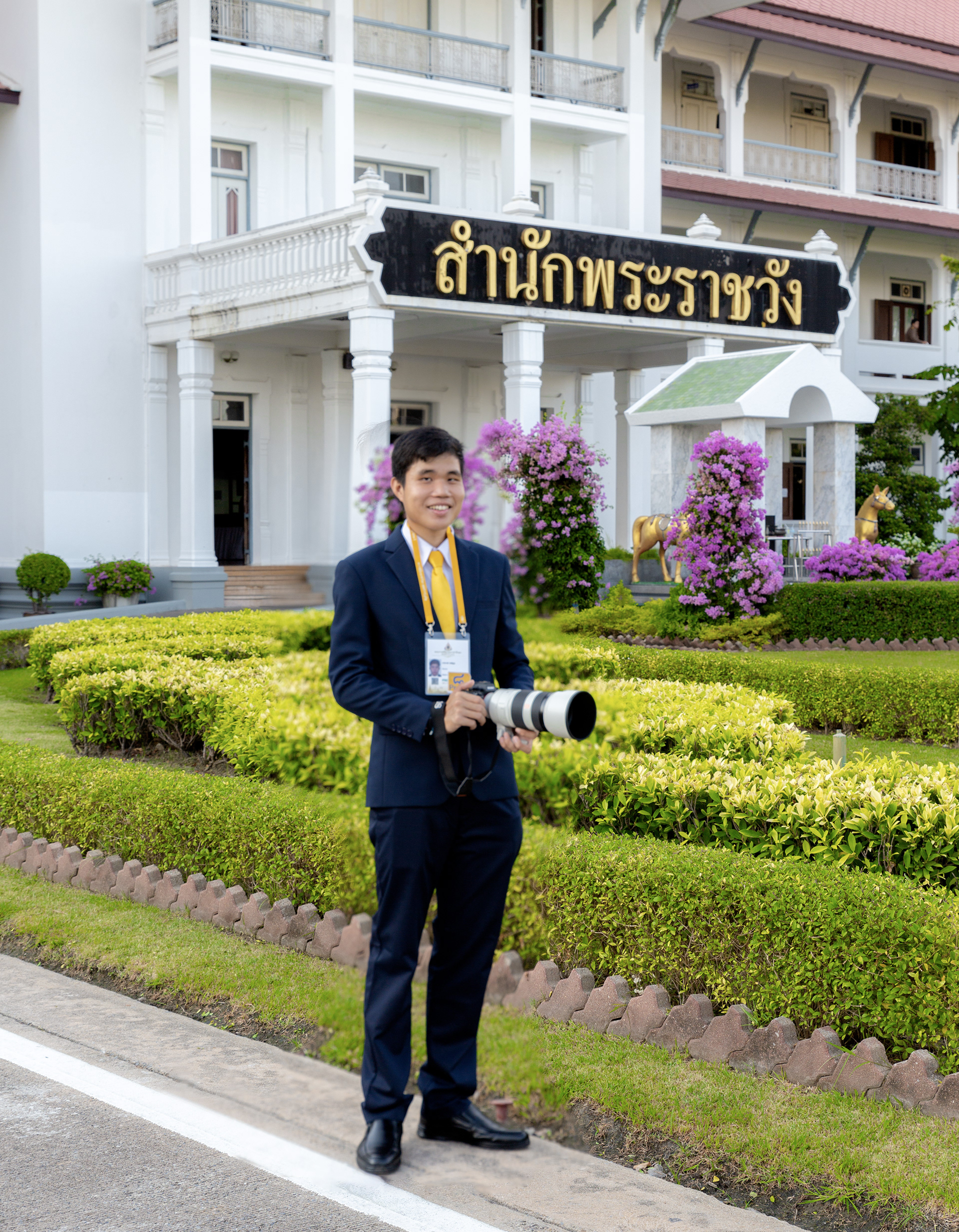 ONE OF PHOTOGRAPHER AT ROYAL CORONATION CEREMONY OF KING RAMA X 2019 ON BEHALF OF BANGKOK PHOTOGRAPHIC SOCIETY