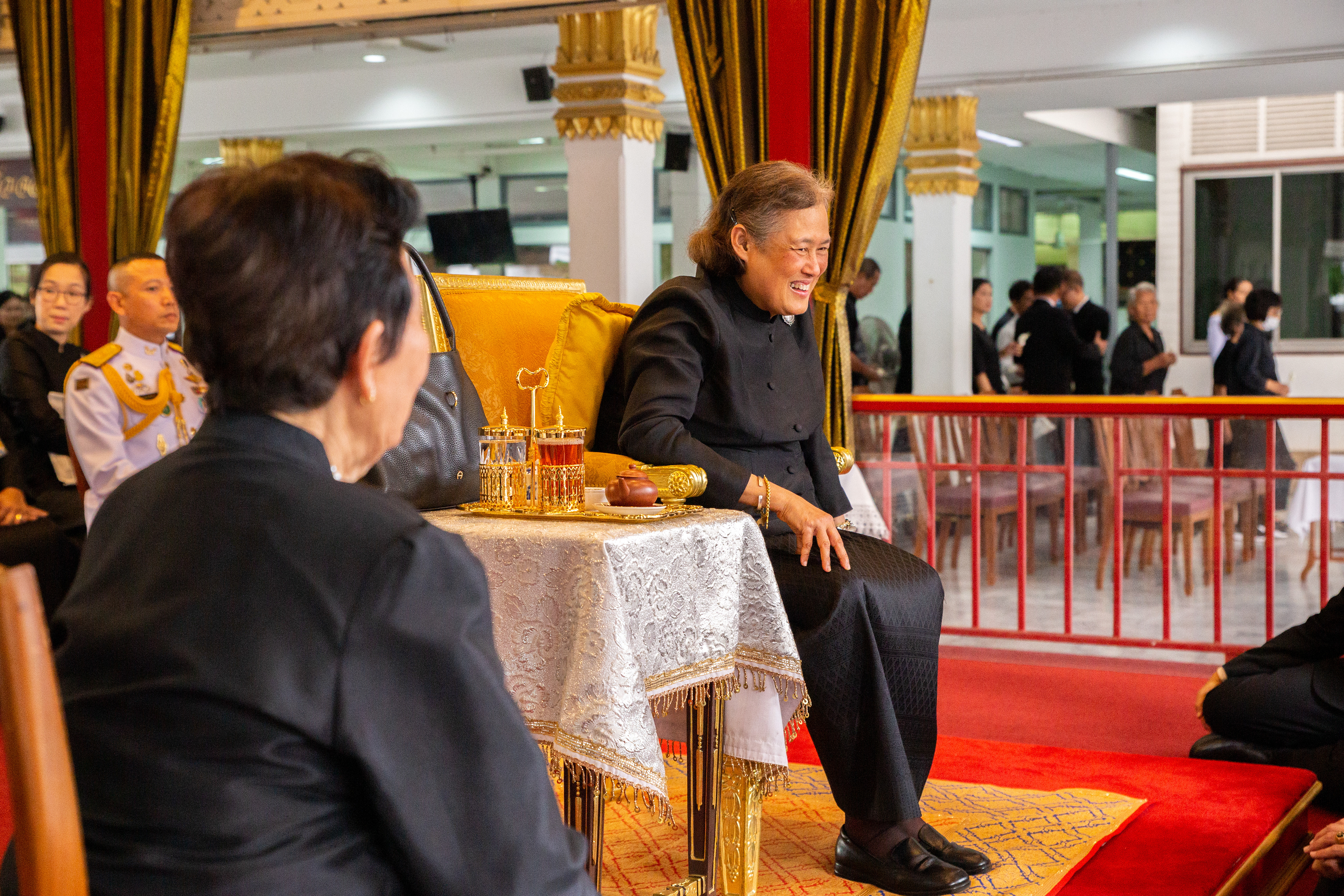 Her Royal Highness Princess Maha Chakri Sirindhorn attended the cremation ceremony at the crematorium of Wat Makut Kasat Ri Ya Ram.