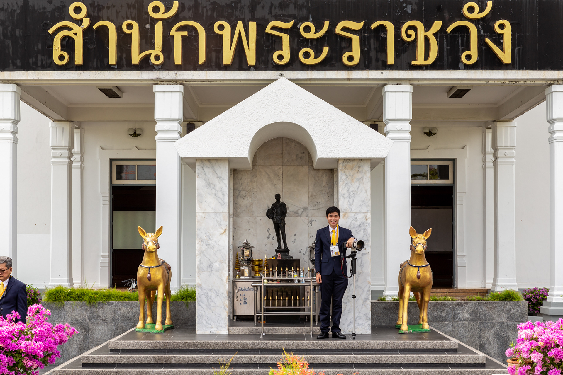 ONE OF PHOTOGRAPHER AT ROYAL CORONATION CEREMONY OF KING RAMA X 2019 ON BEHALF OF BANGKOK PHOTOGRAPHIC SOCIETY