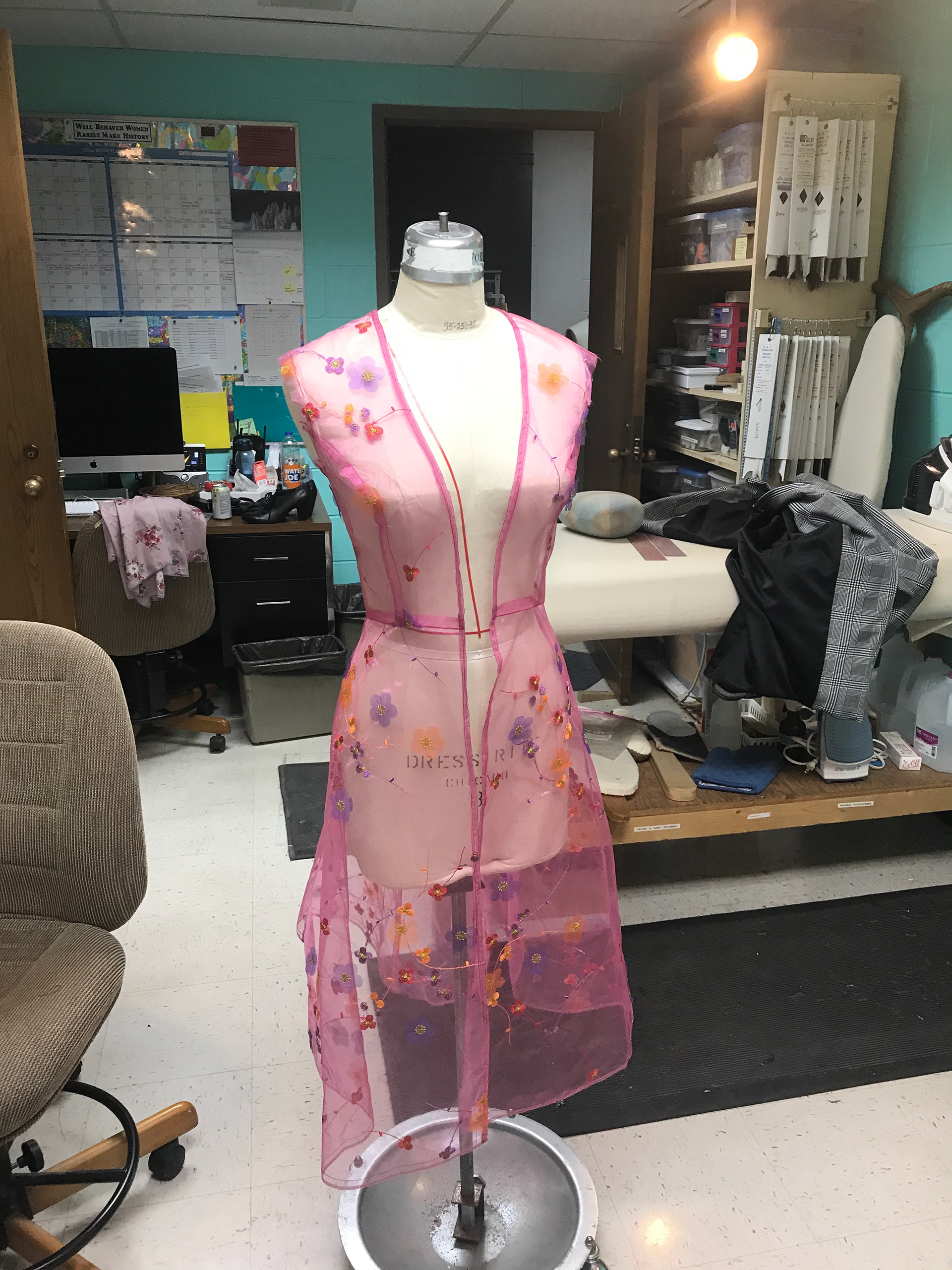 Organza Jacket Progress Photo