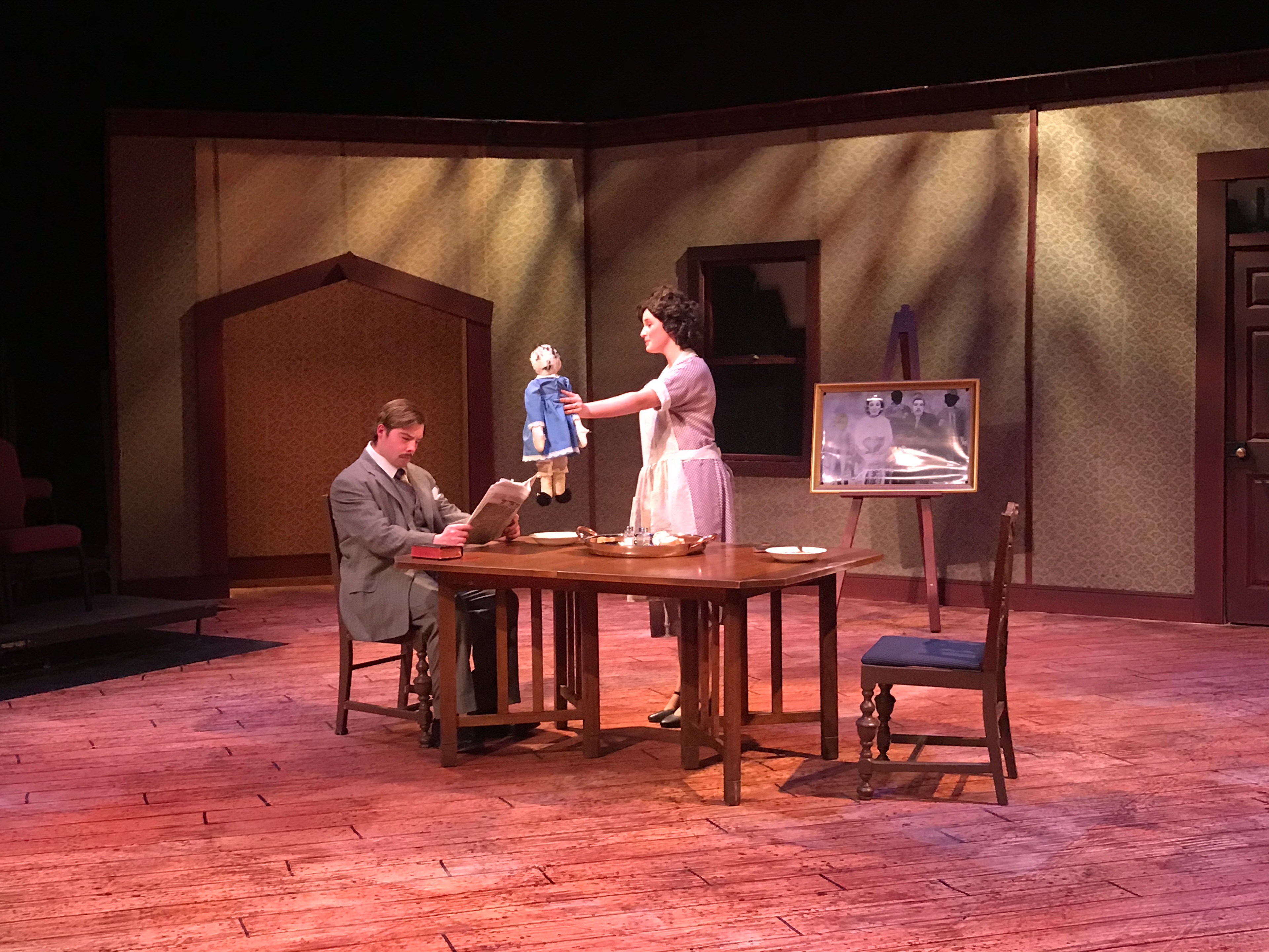 Created the dress on the distressed doll.