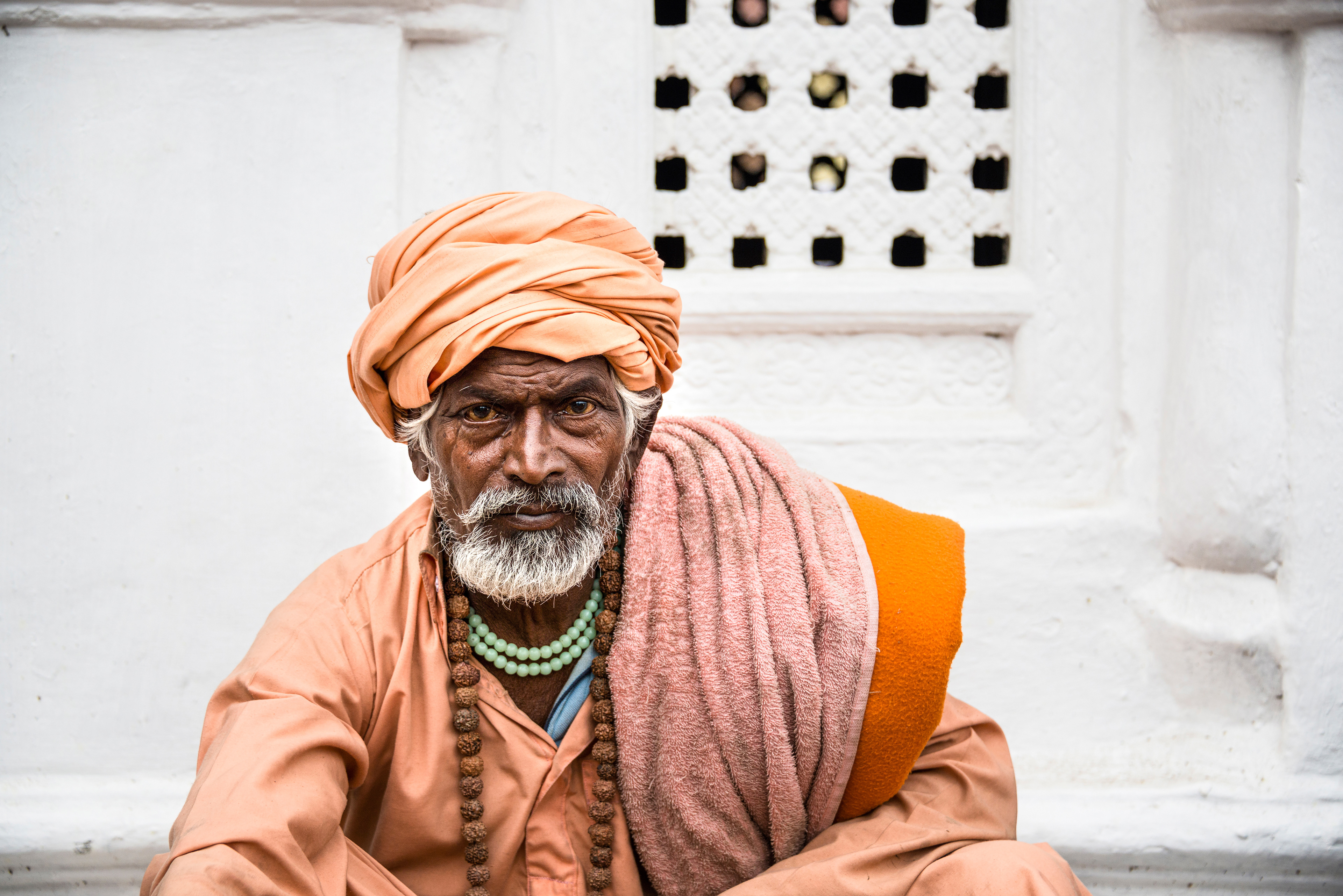 Portrait of a sadhu during Shivaratri festival in Kathmandu, Nepal