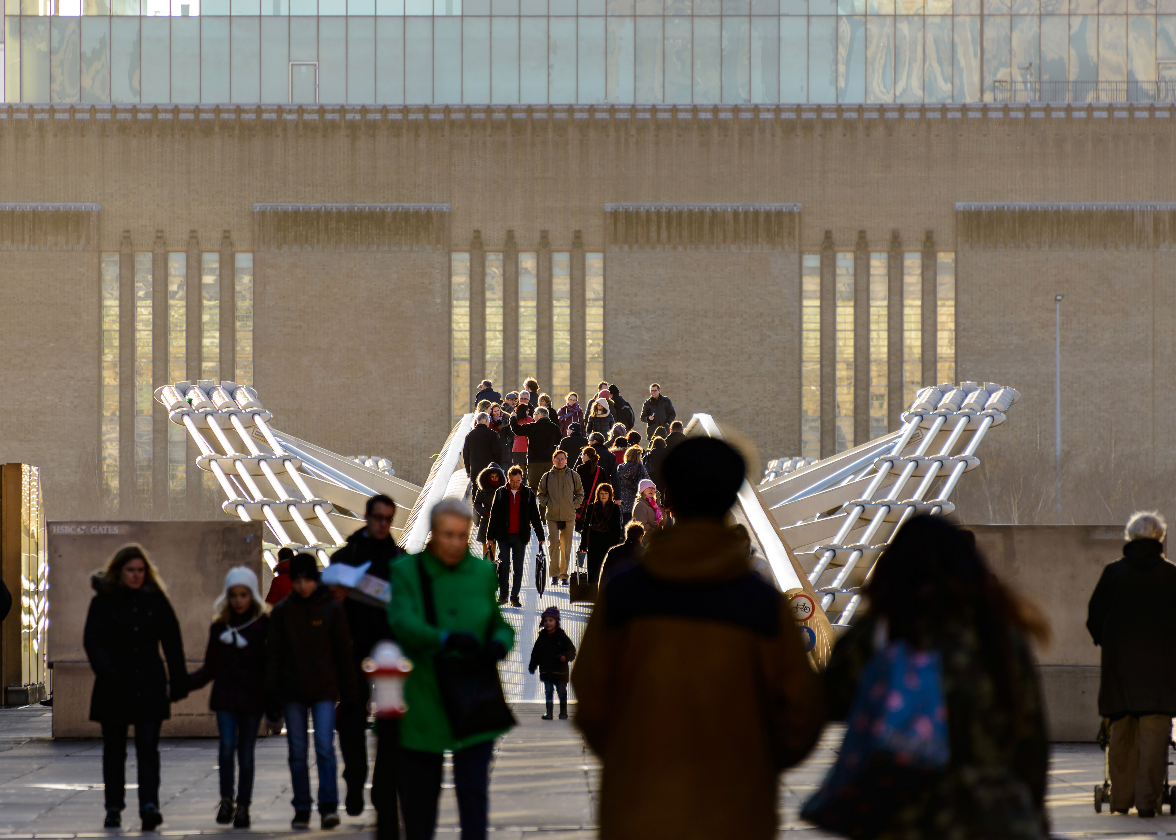 The Millennium Bridge in London, UK