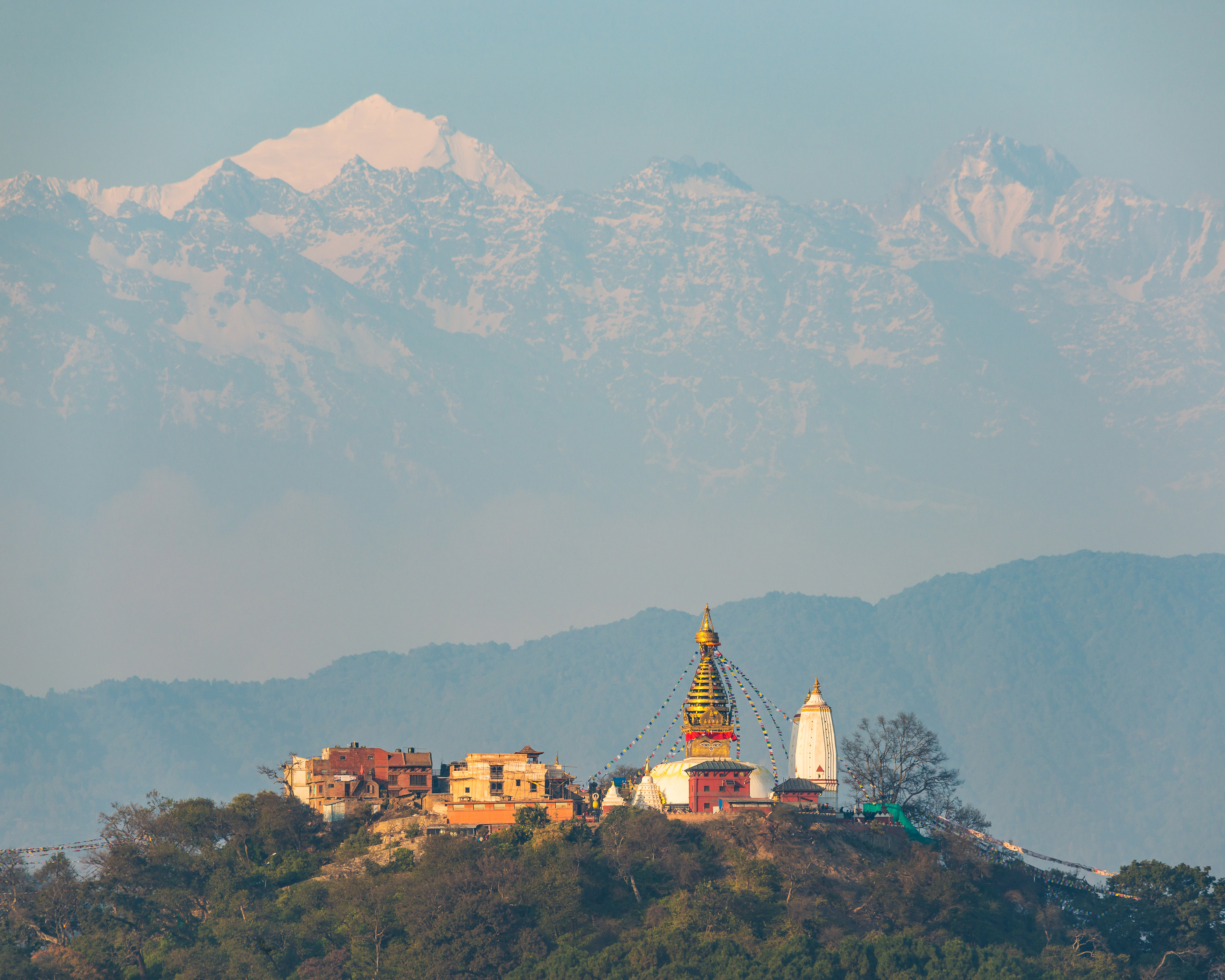 Swayambhunath stupa in Kathmandu, Nepal