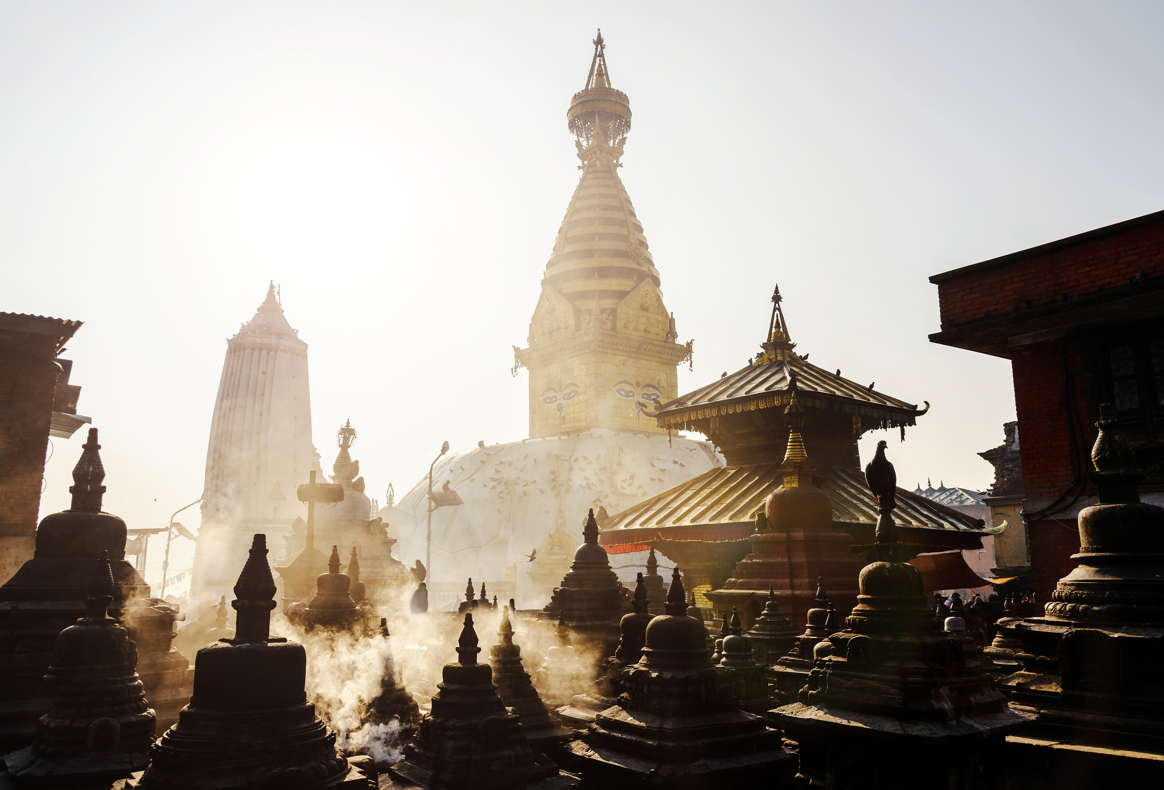 Swayambhunath stupa in Kathmandu, Nepal