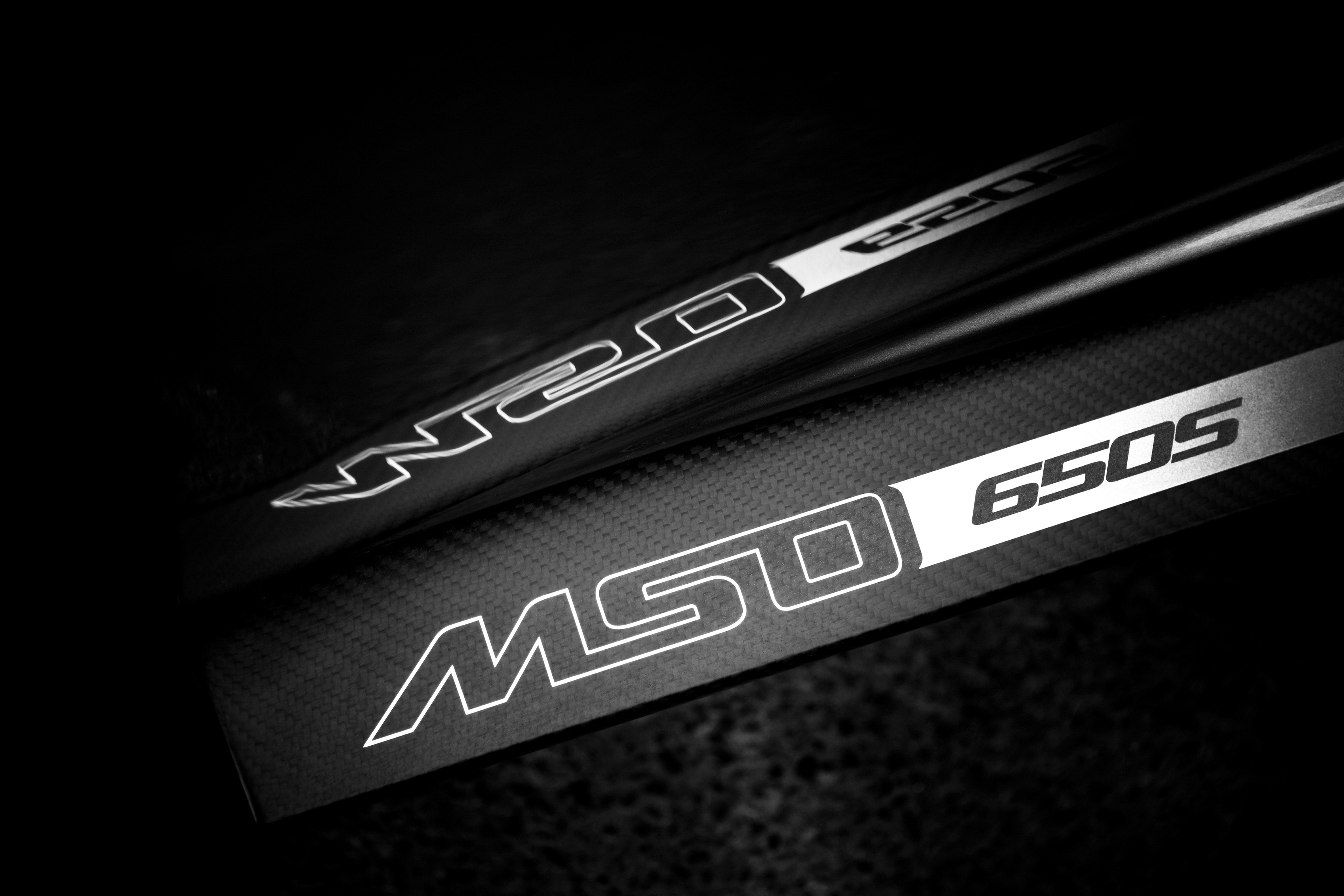 Mclaren MSO 650S detail in black and white