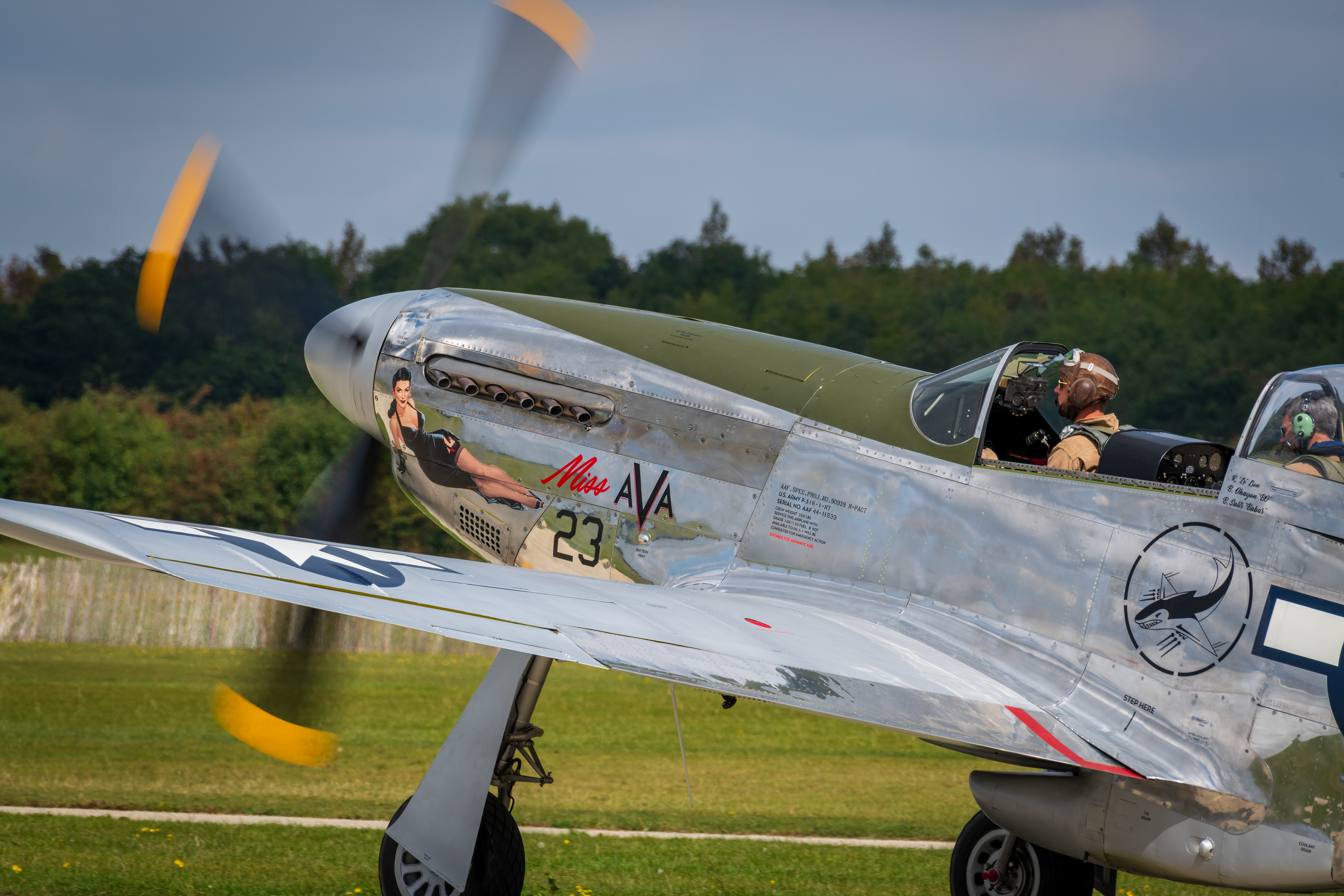 Miss AVA, P51 Mustang departing for her new home in France