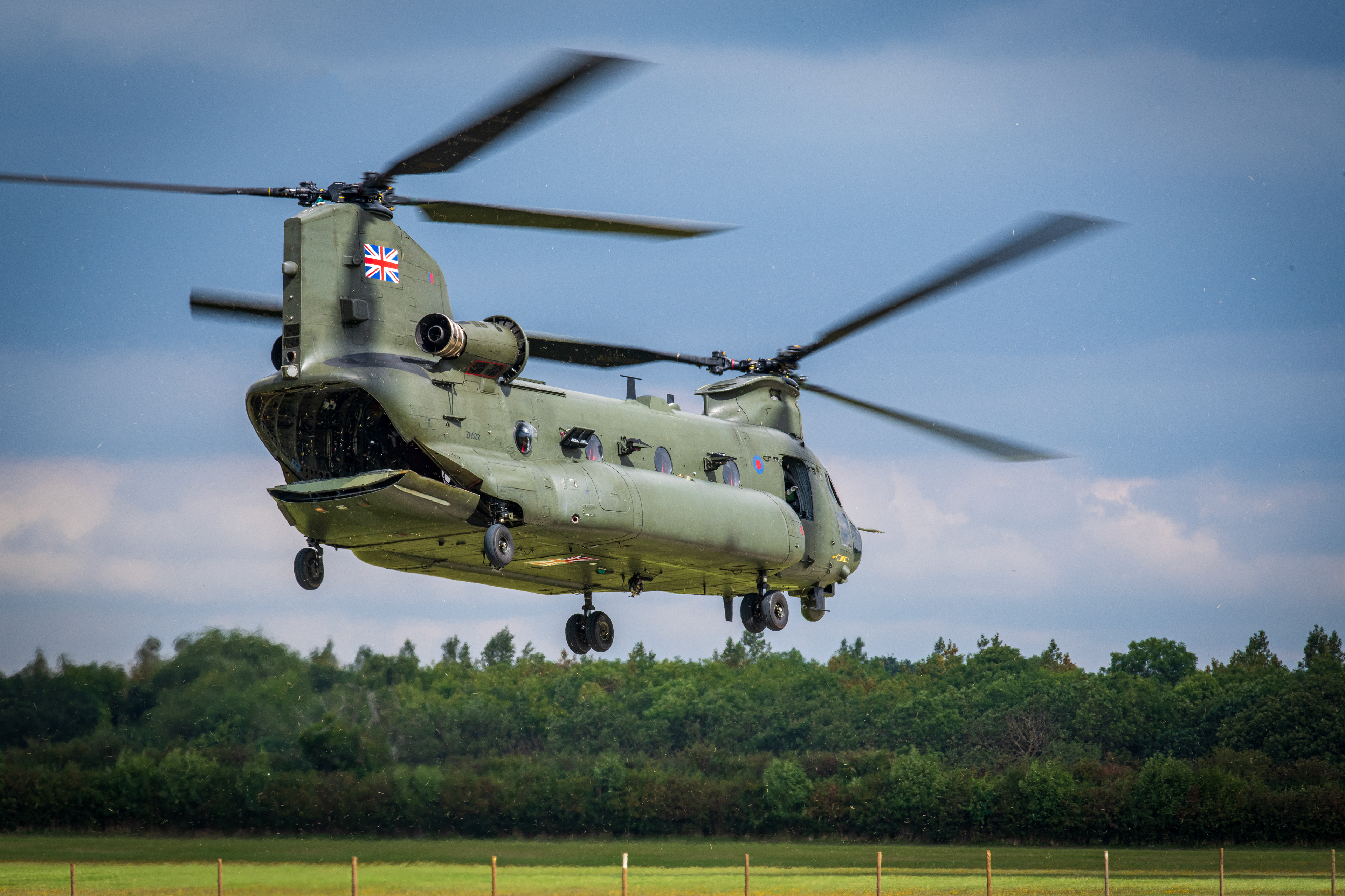 Chinook departs