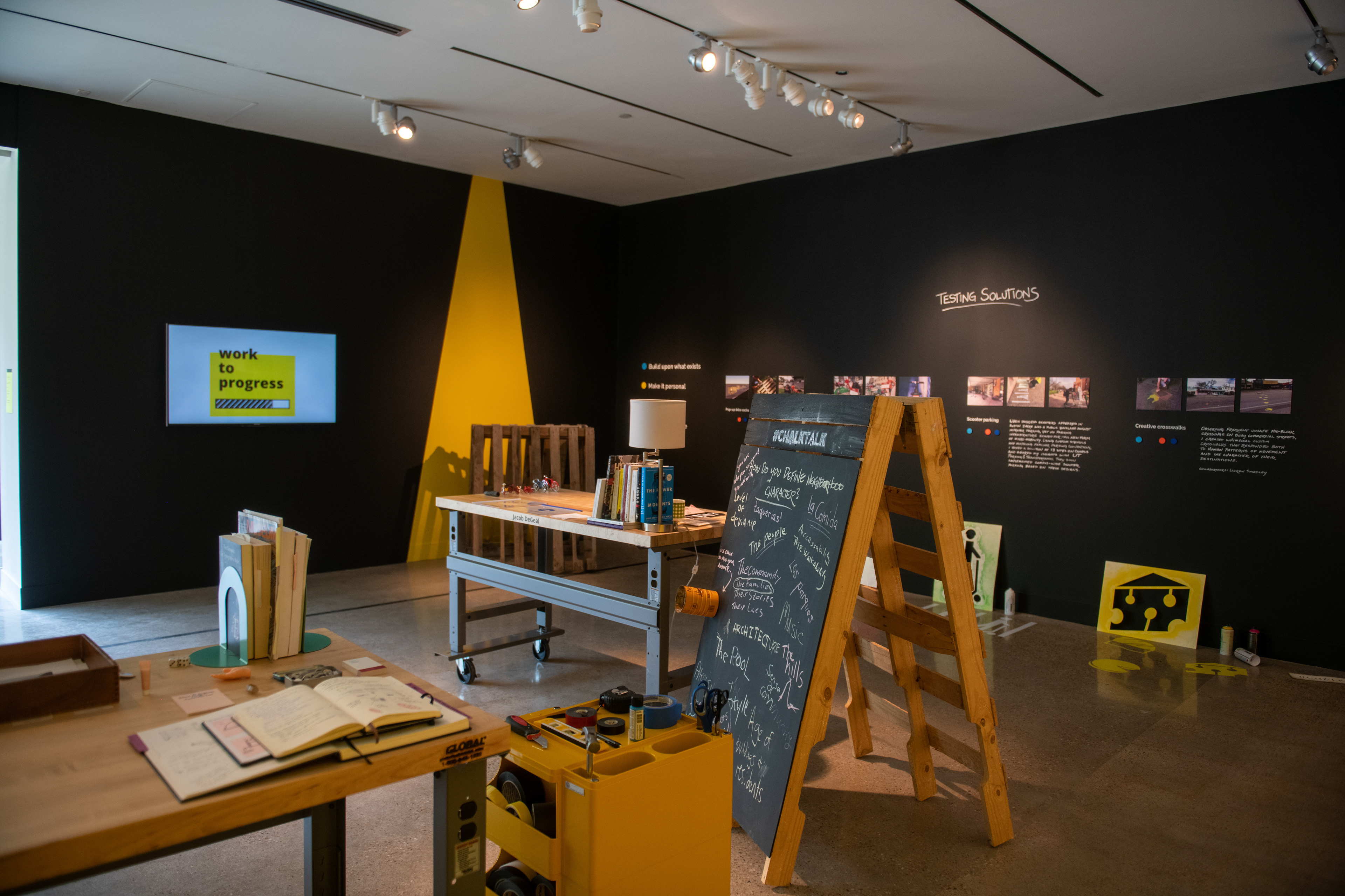 Photo of a classmate's section of the exhibition.