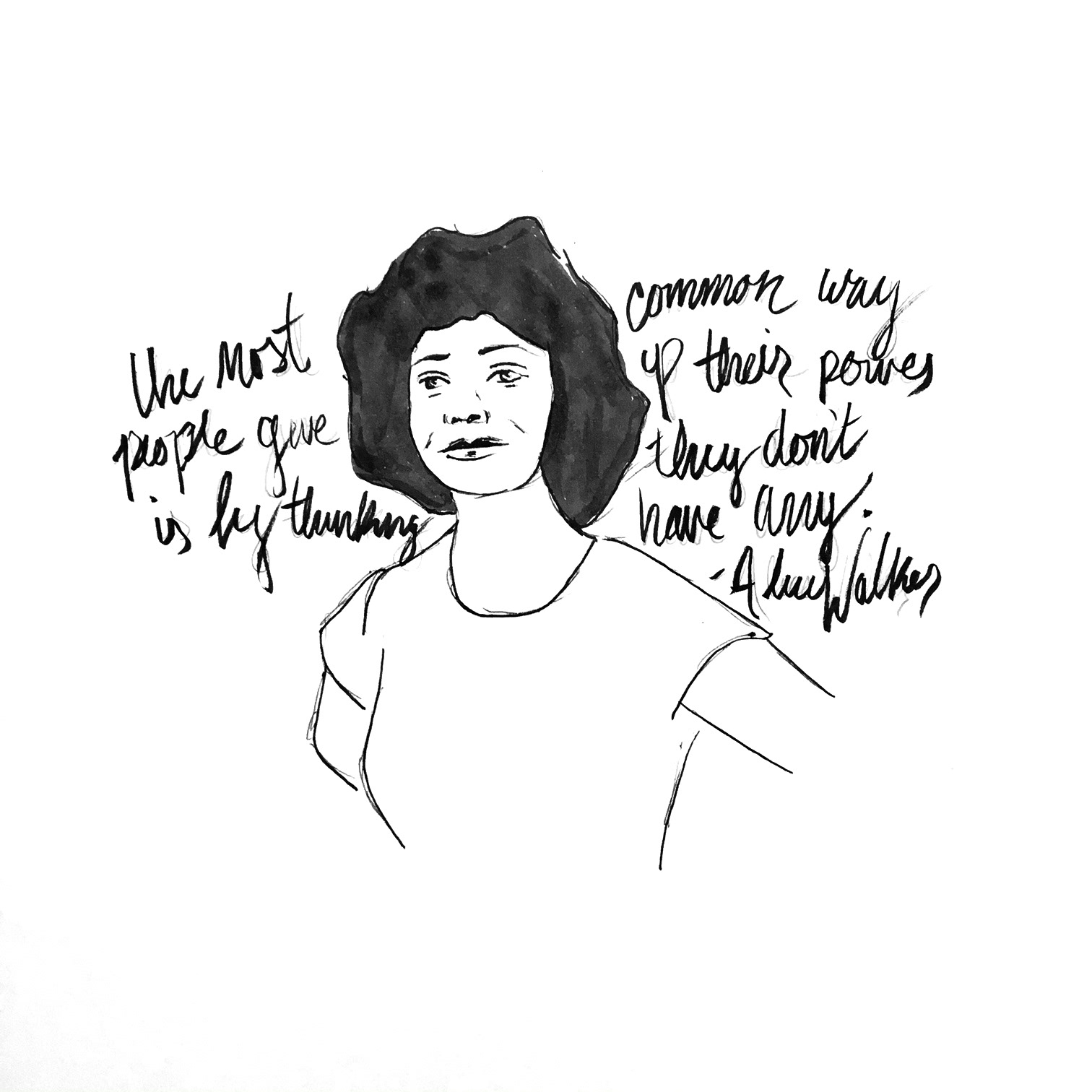 Illustration of Alice Walker