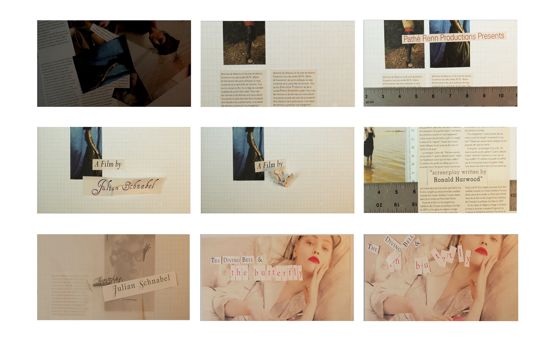 screen shots of the sequence