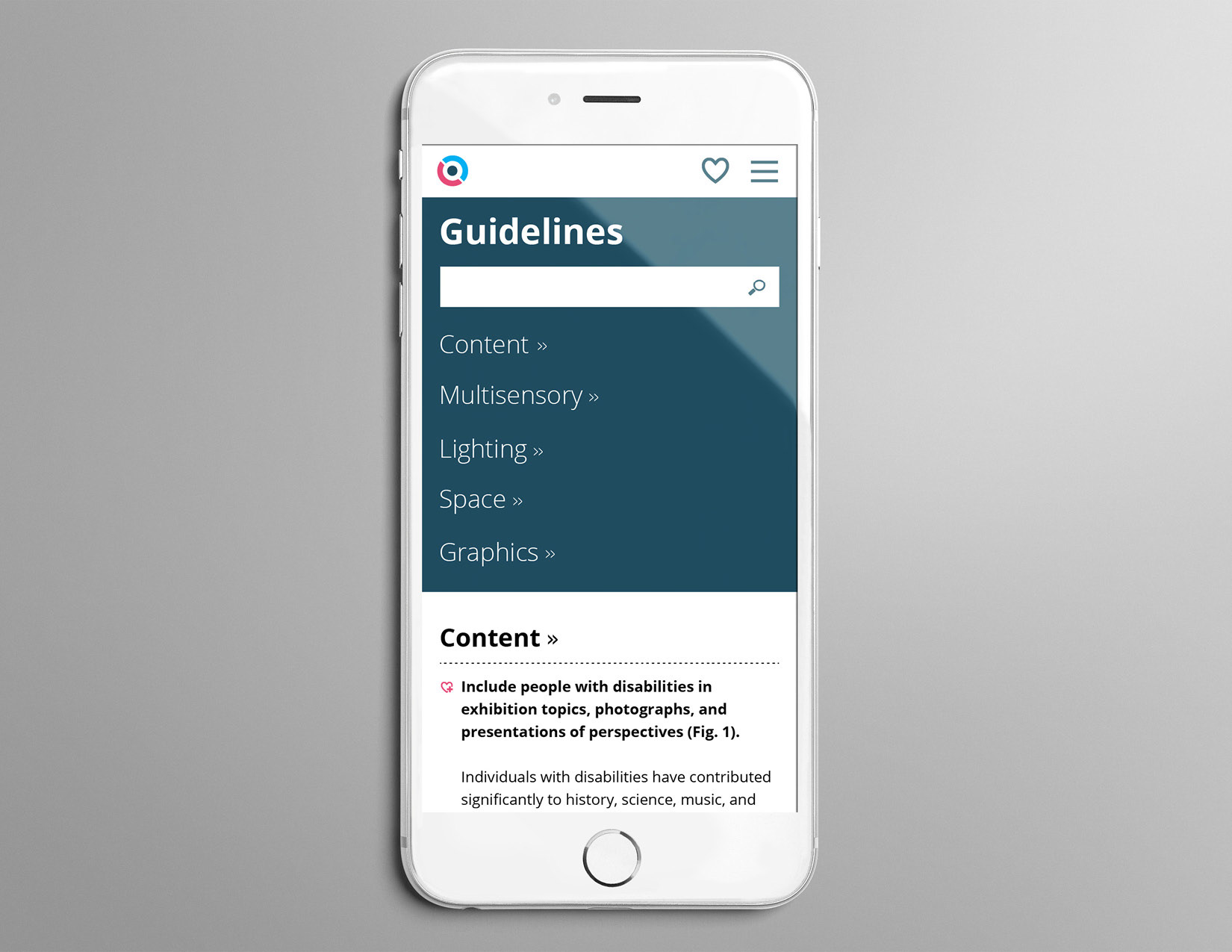 image of Create Access website on phone