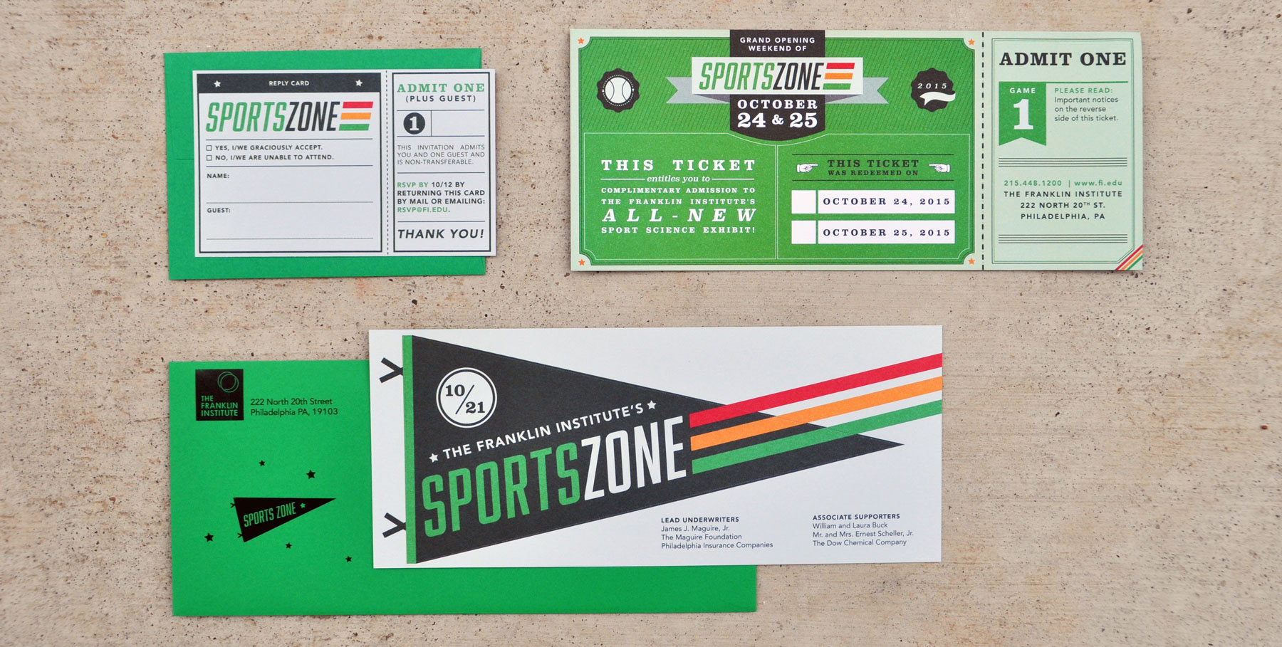 SportsZone's grand opening invitation