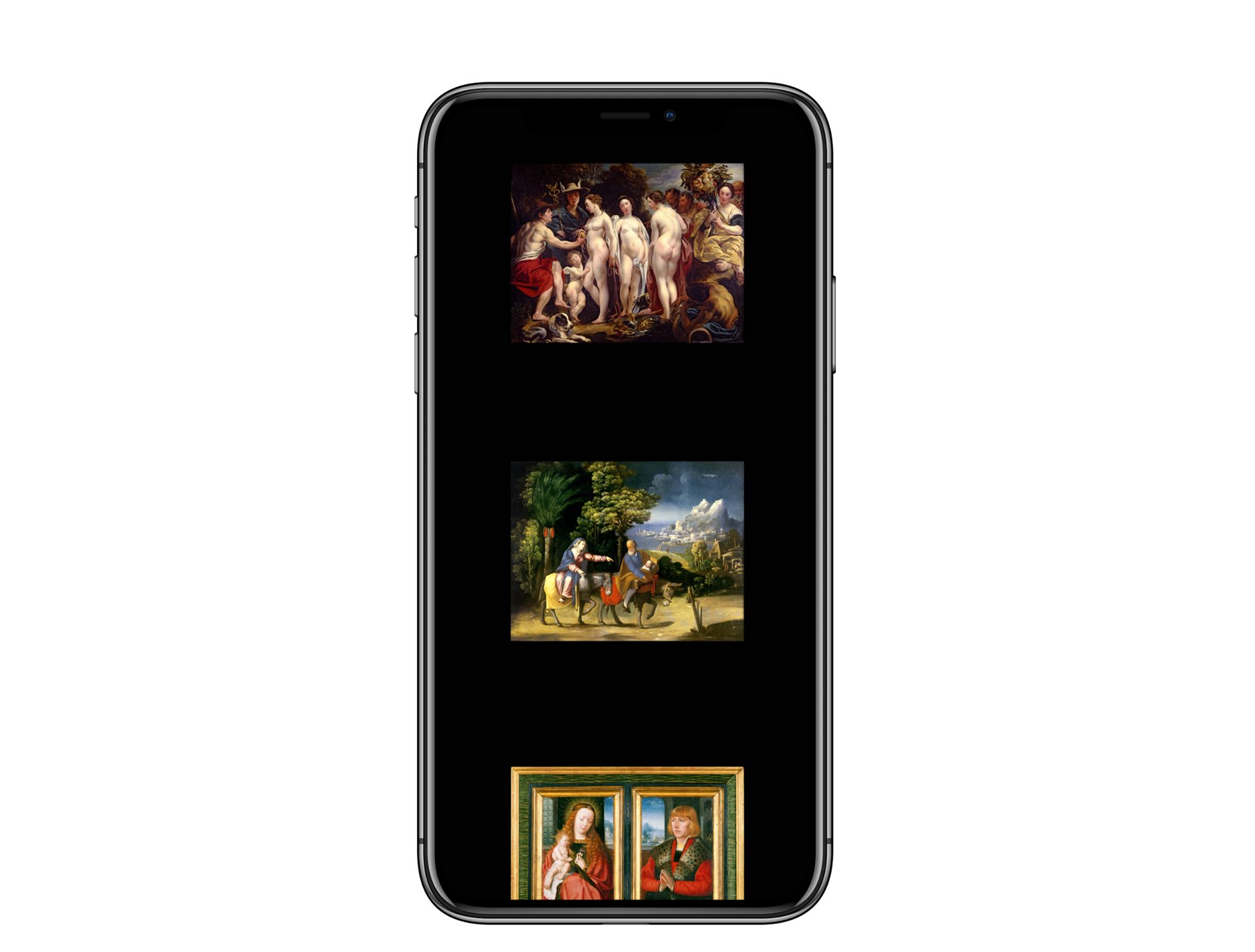 Mobile view of the Kress app