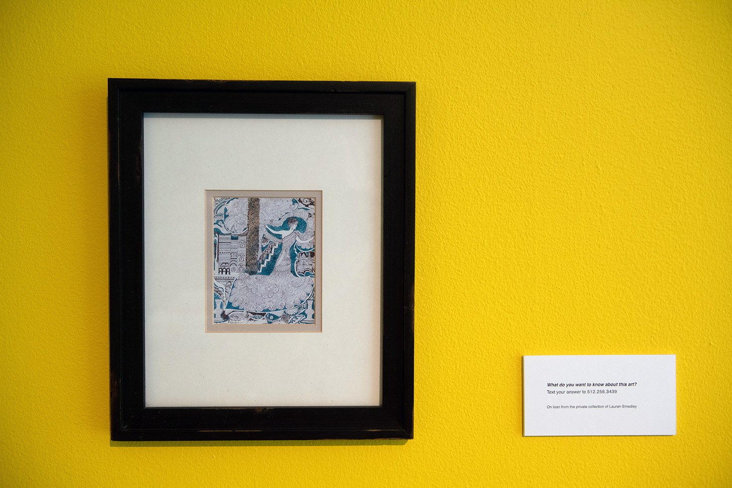 Closeup of the art and label