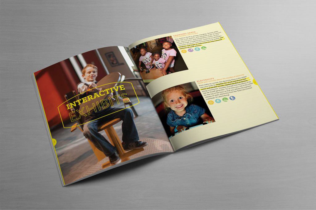 Spread of the interactive Exhibits