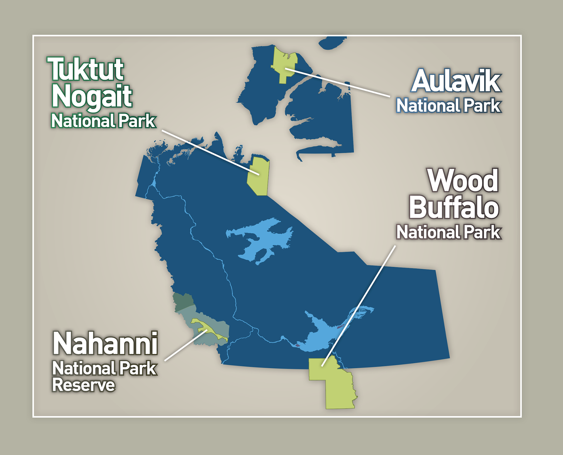 Northwest Territories National Parks Map