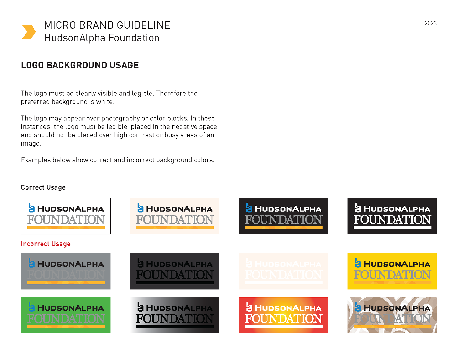 Logo Background Usage