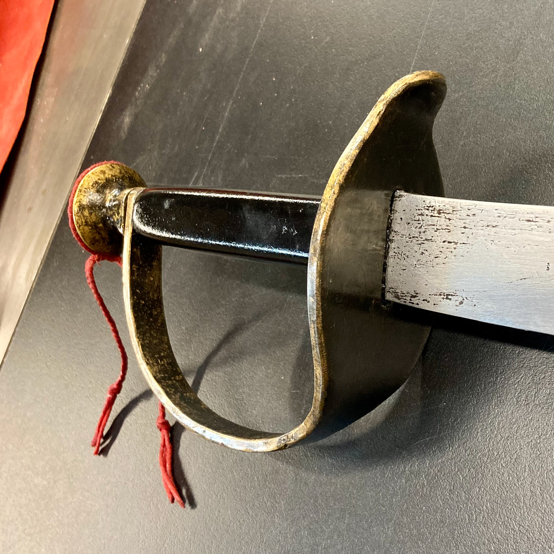 Guard and handle pre-weathering
