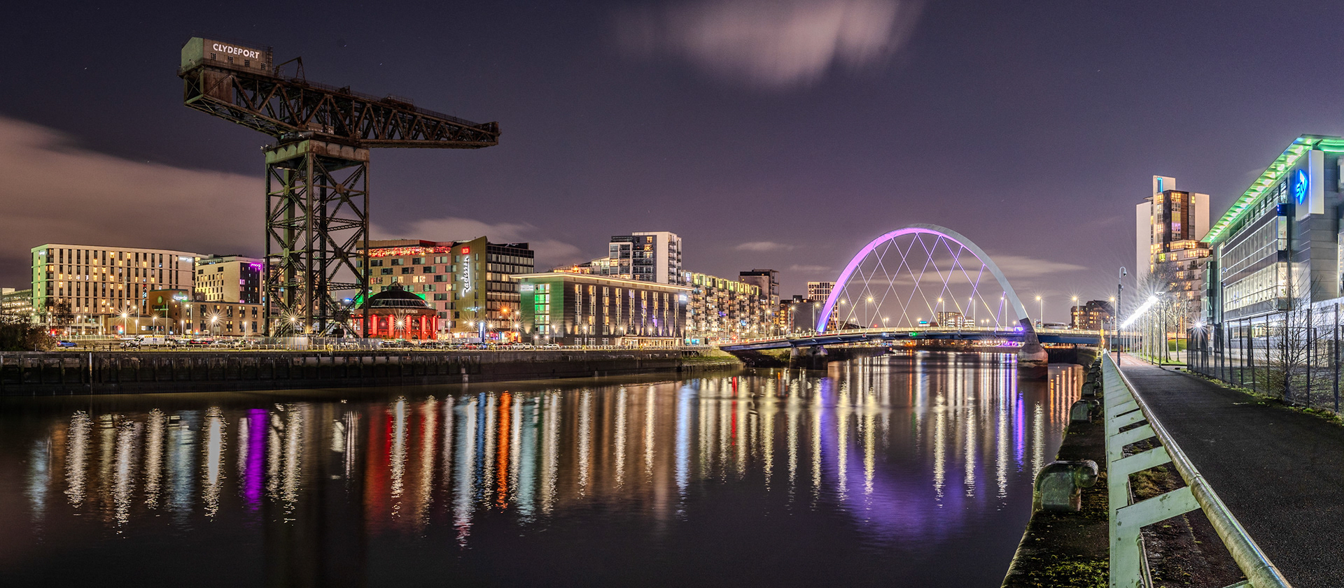 Finnieston Crane and The Clyde Arc