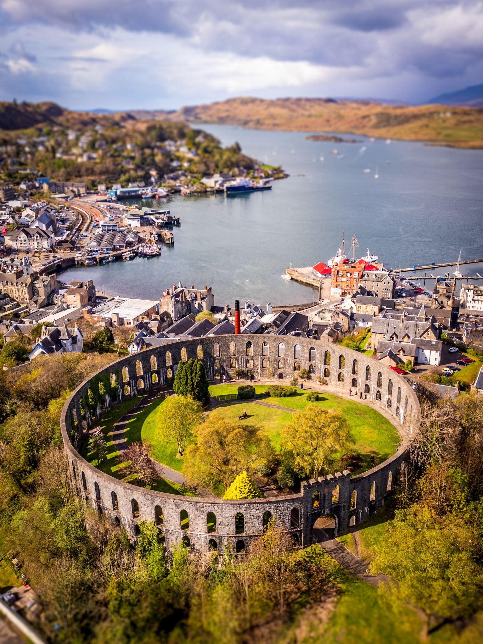 McCaig's Tower and Oban Bay