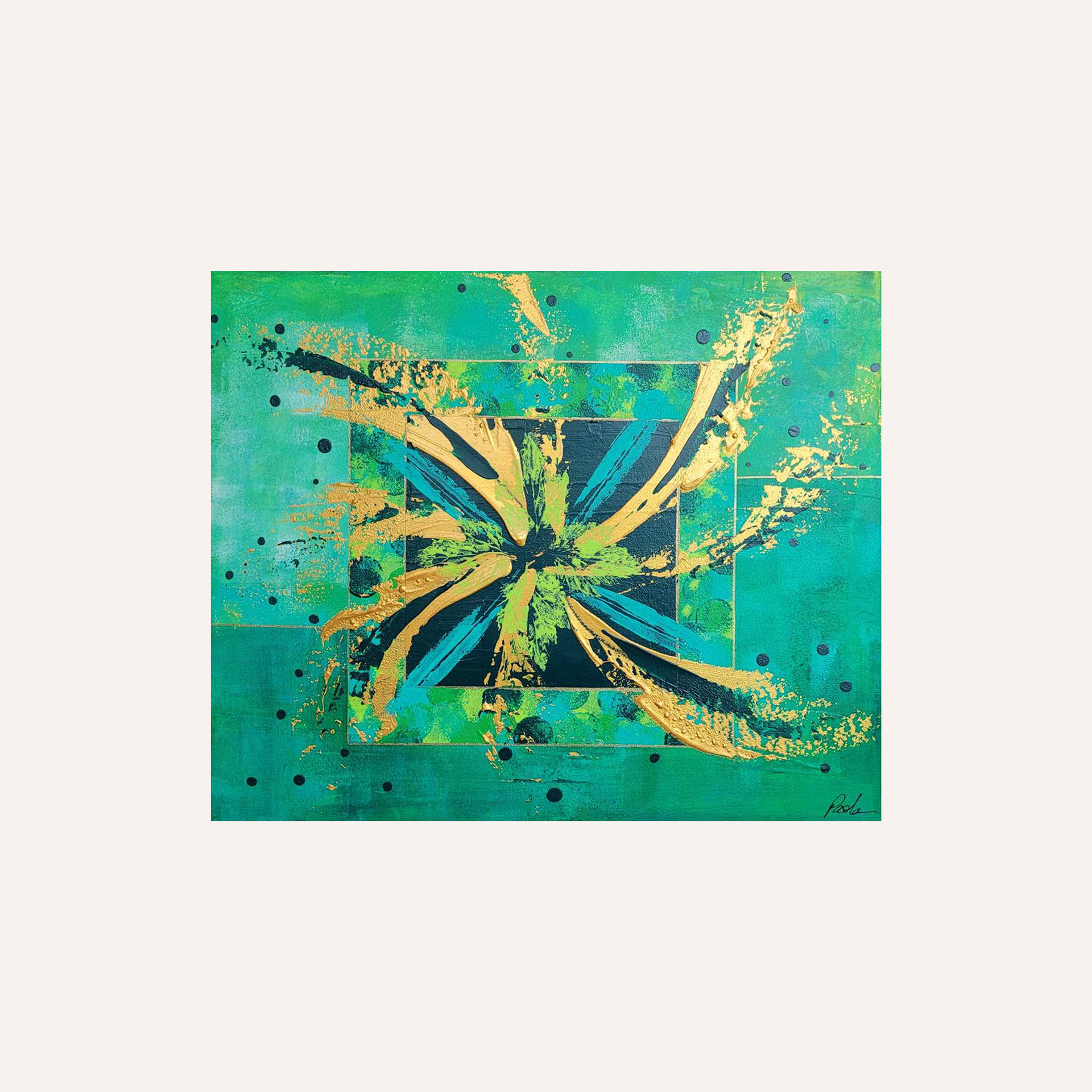 "Eclat d'hiver", 46x38, 2023. Collection privée.