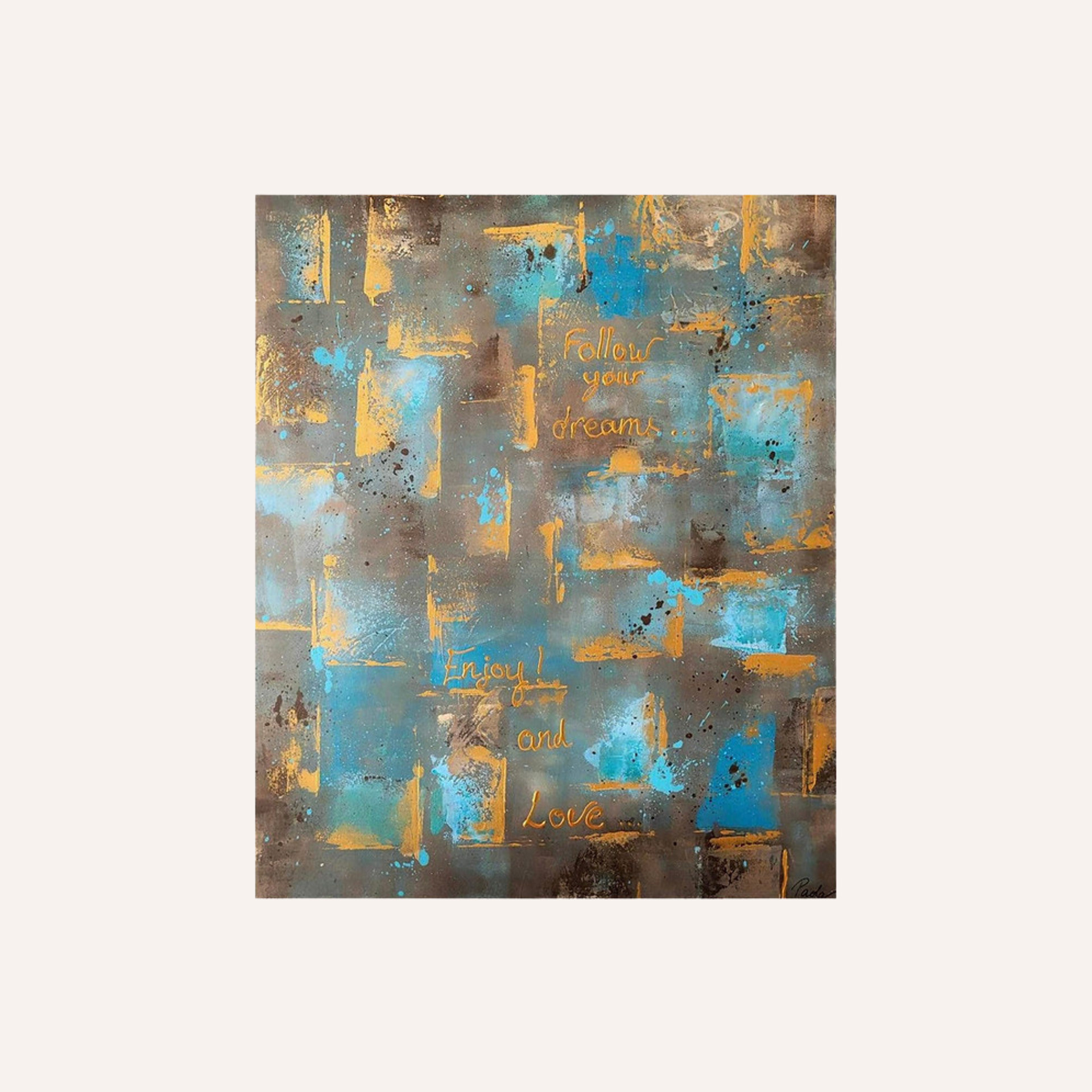 "Enjoy your life", 73x60, 2022. Collection privée.