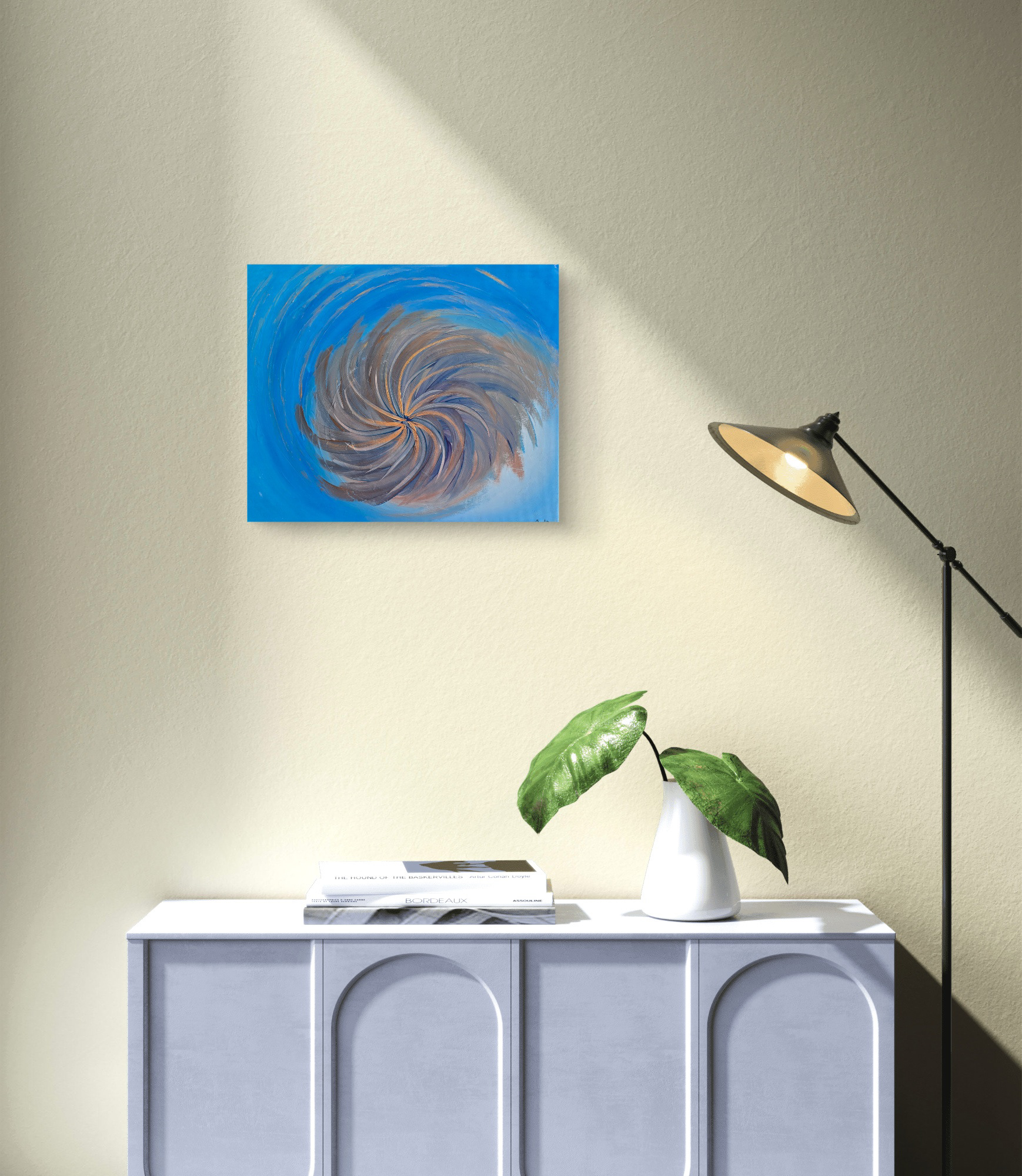 "Maelstrom", 38x46, 2018.