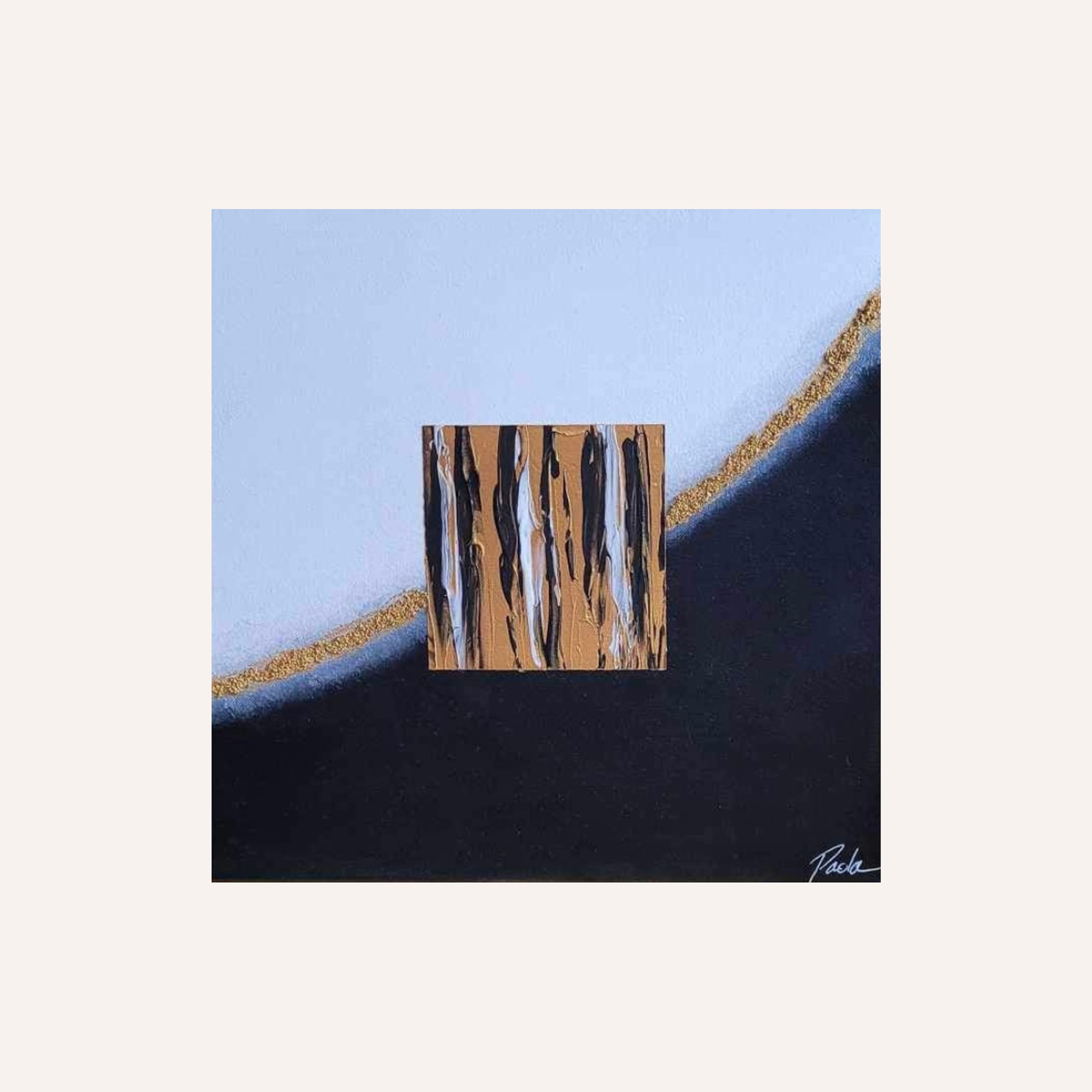 "Apertura", 40x40, 2022. Collection privée.