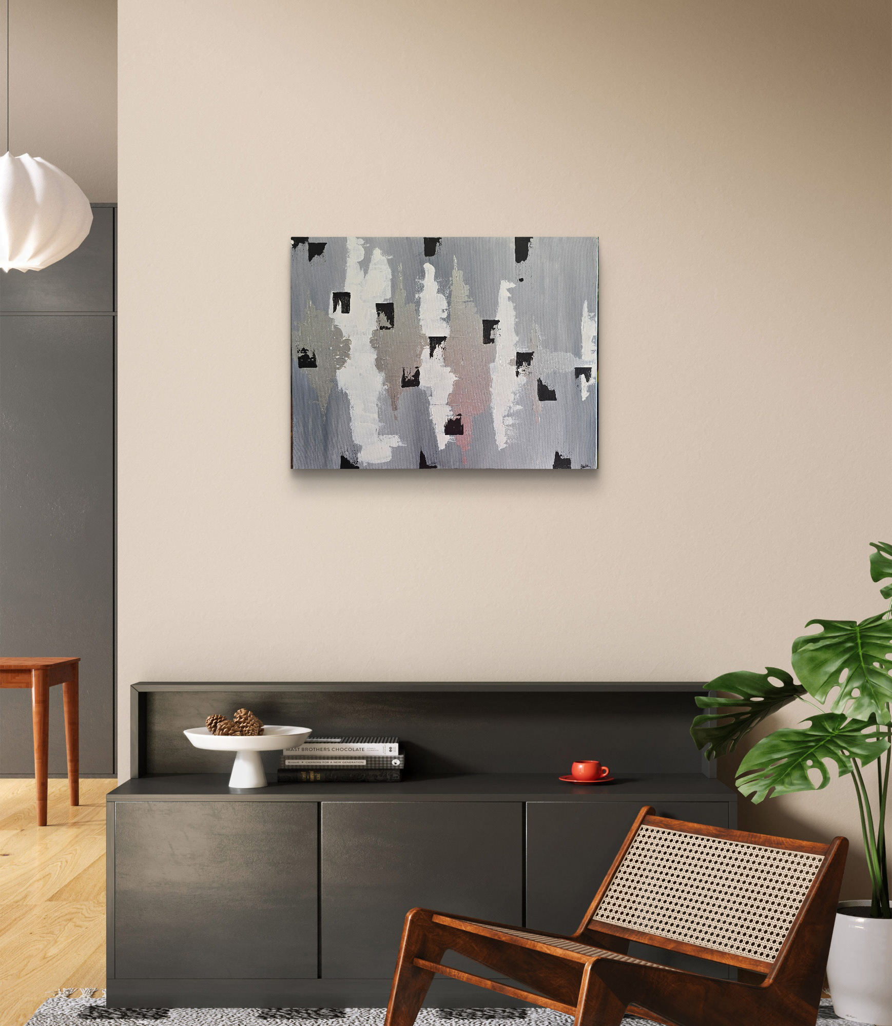 "Mélodie en trois temps", 2018.46x61, 