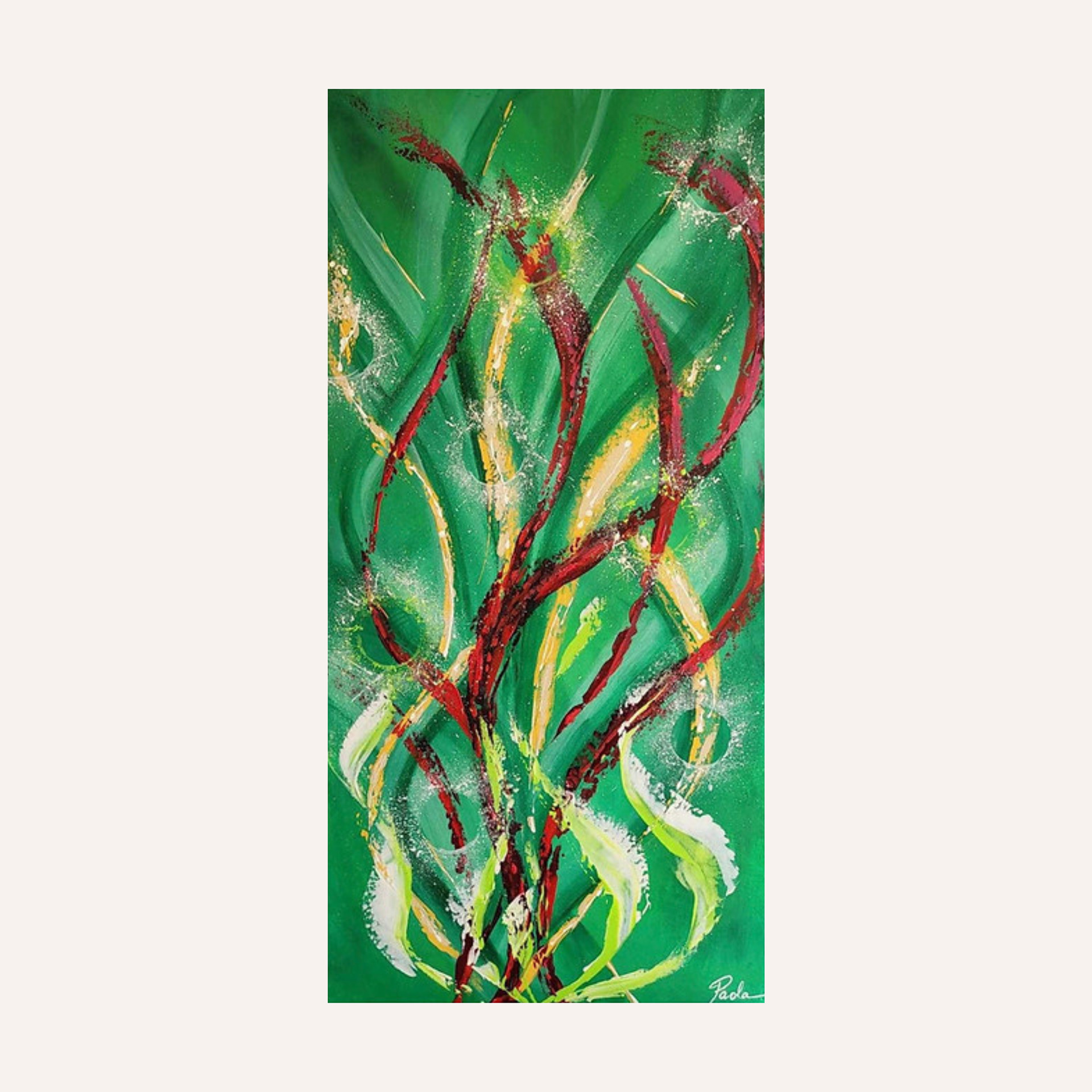 "Florale", 50x100, toile 3D, 2020. Tarif: 500 euros.