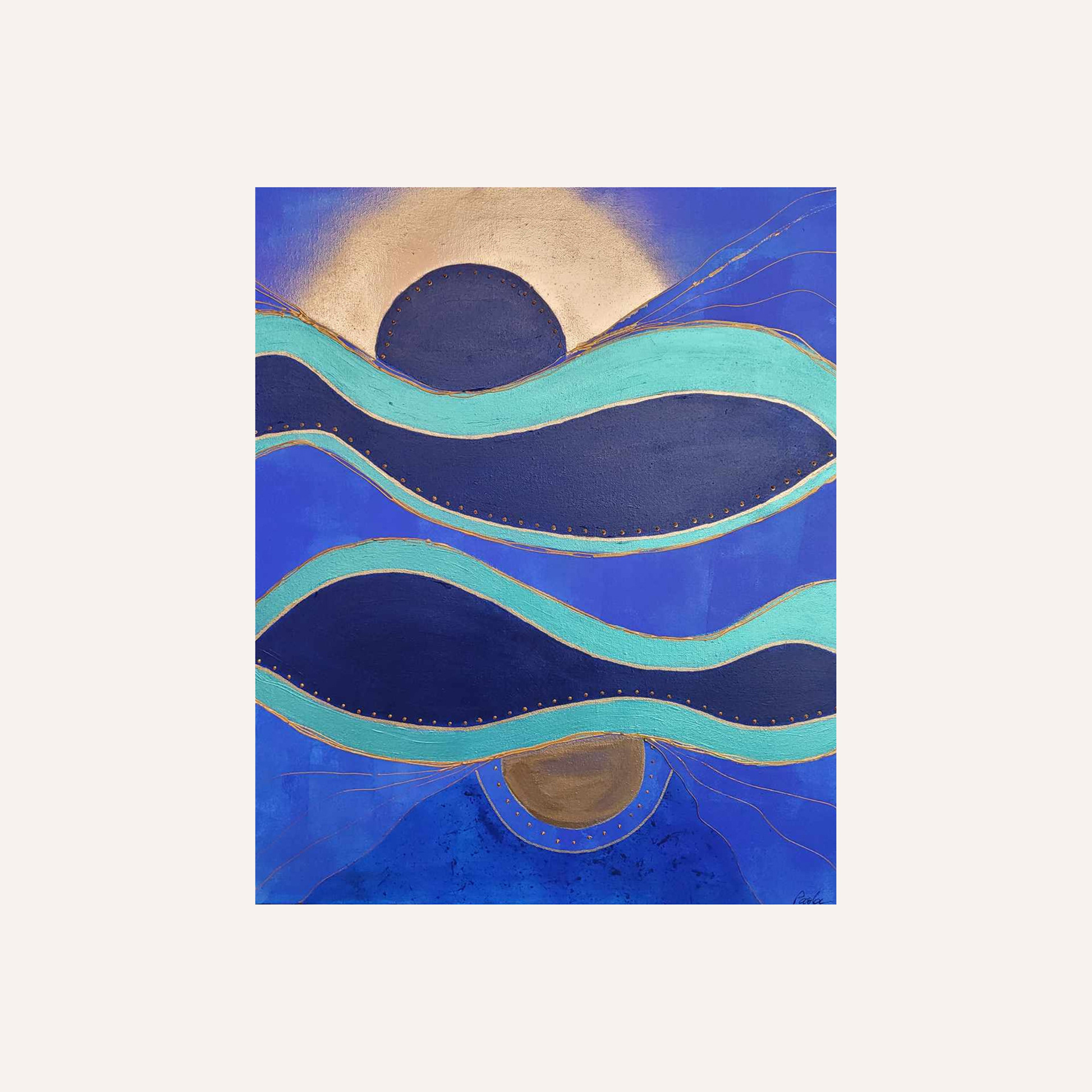 "Vague de douceur", 50x61, 2024. Tarif: 300 euros.