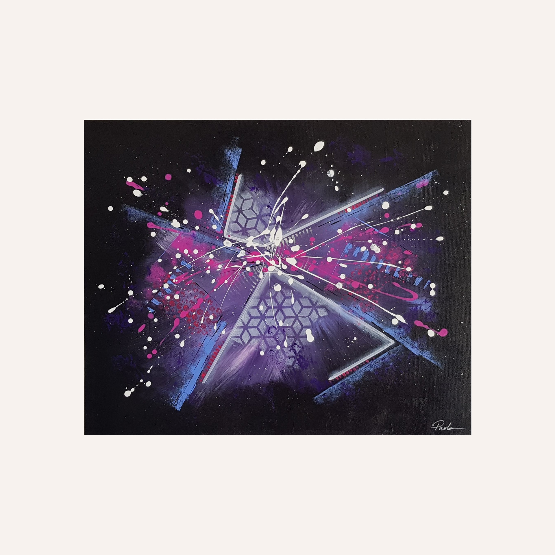 "Interstellaire", 50x61, 2019. Collection privée.