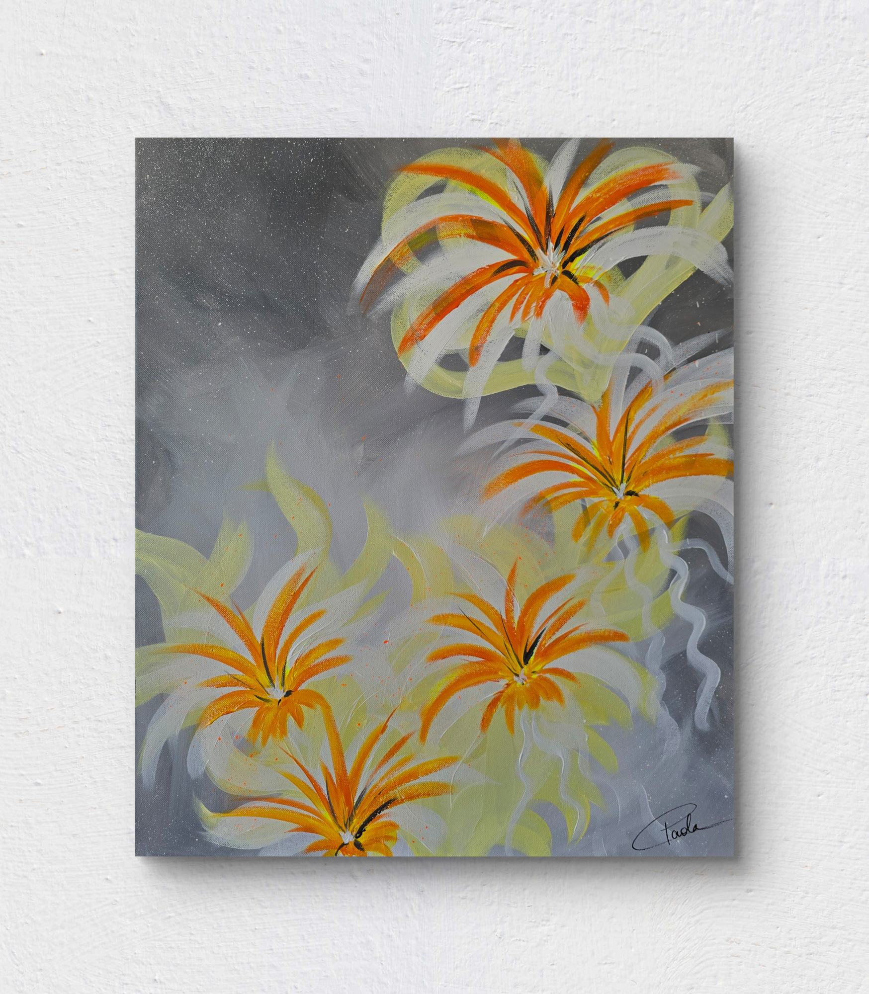 "Eclosion", 50x61, 2025. Tarif : 300 euros.