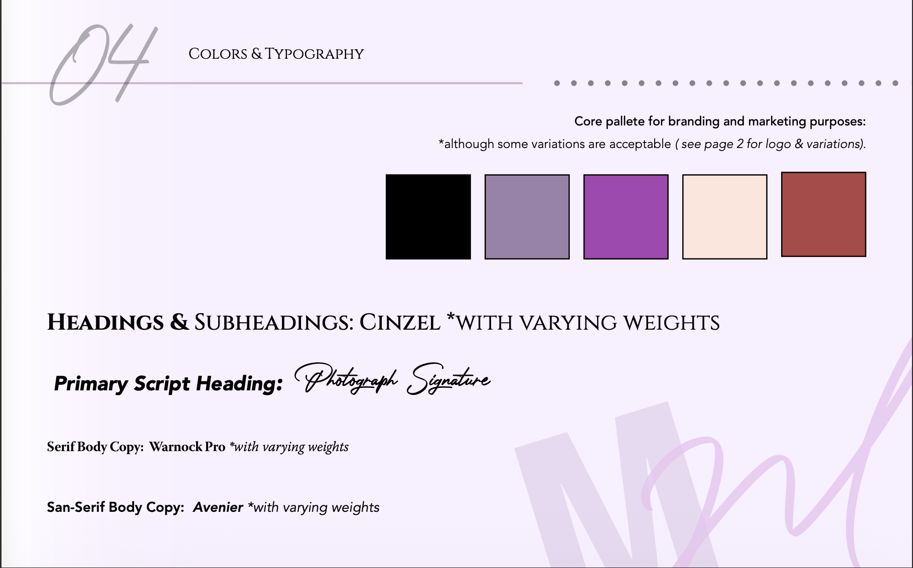 Colors & Typography