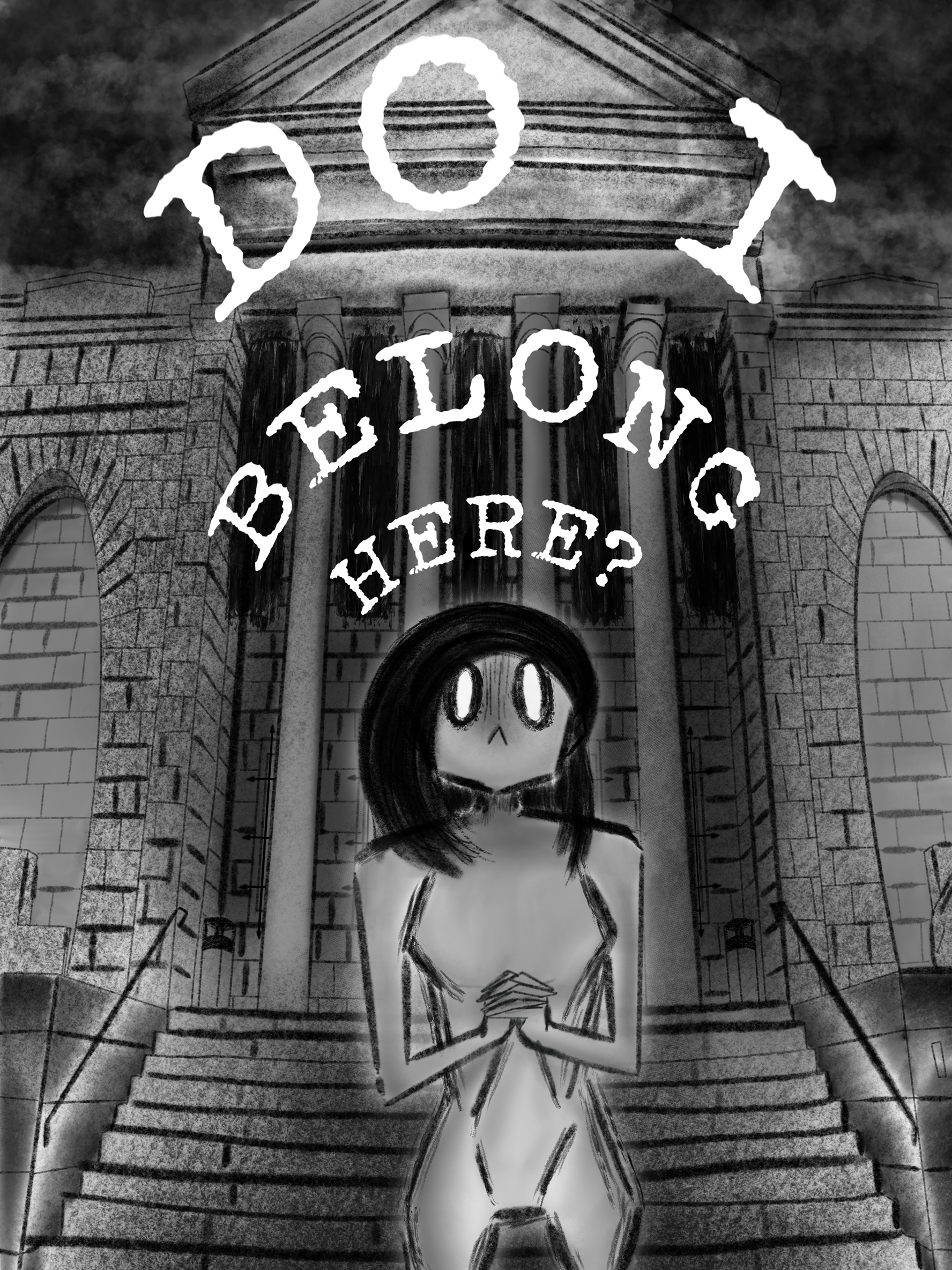 being an artist in most social situations i was treated as an outcxast so when i went to art school and found myself still being treated as an outcast i started to debate if i belonged at all 