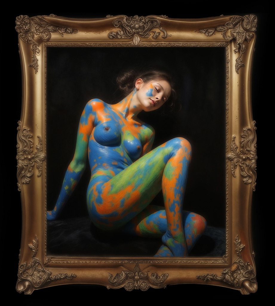 Colored woman body n°3
