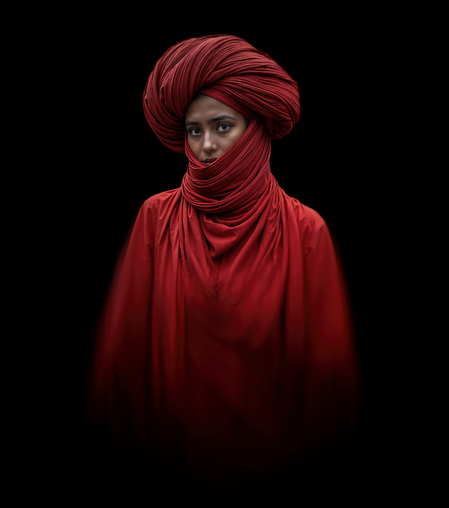 Donna in rosso