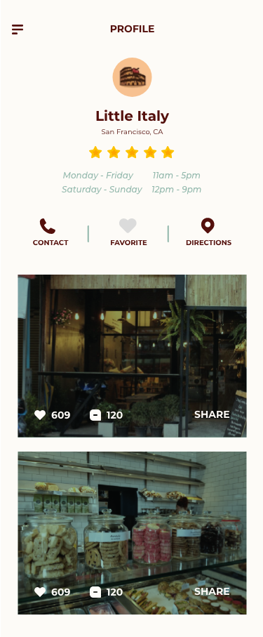 Bakery Page