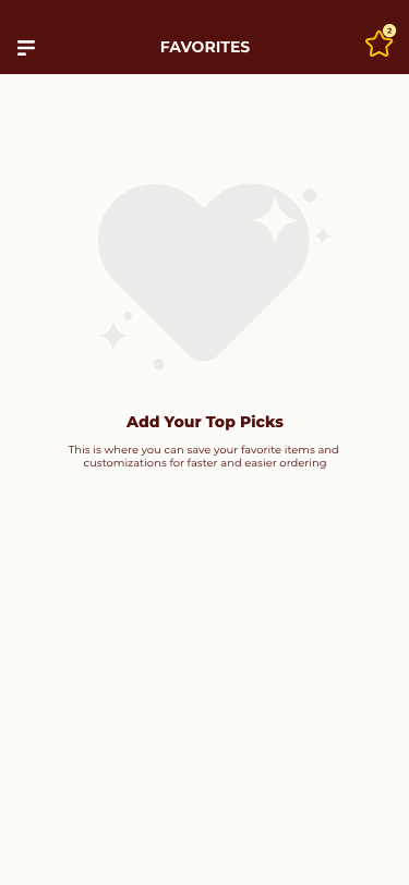 Favorites Page