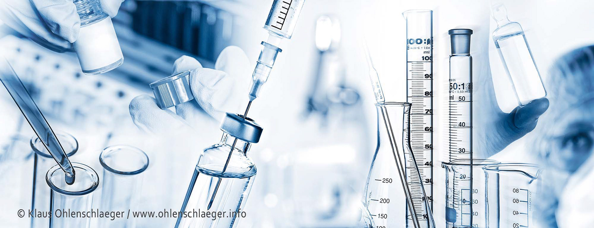 Composing mit Szenen aus wissenschaftlichen Laboren