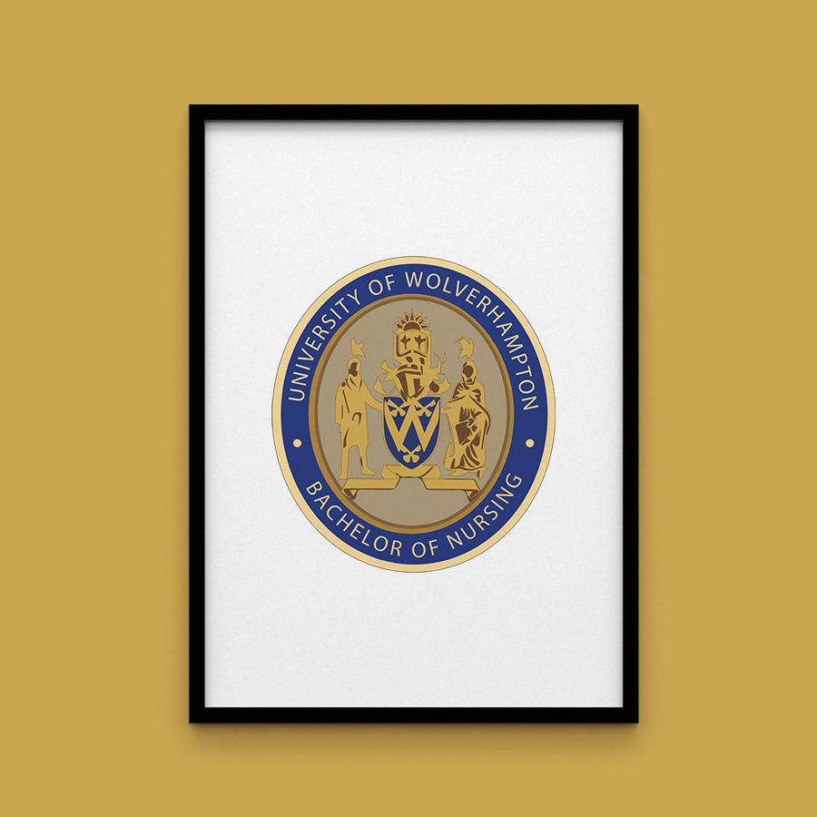 University of Wolverhampton - Bachelor of Nursing Badge - Illustration