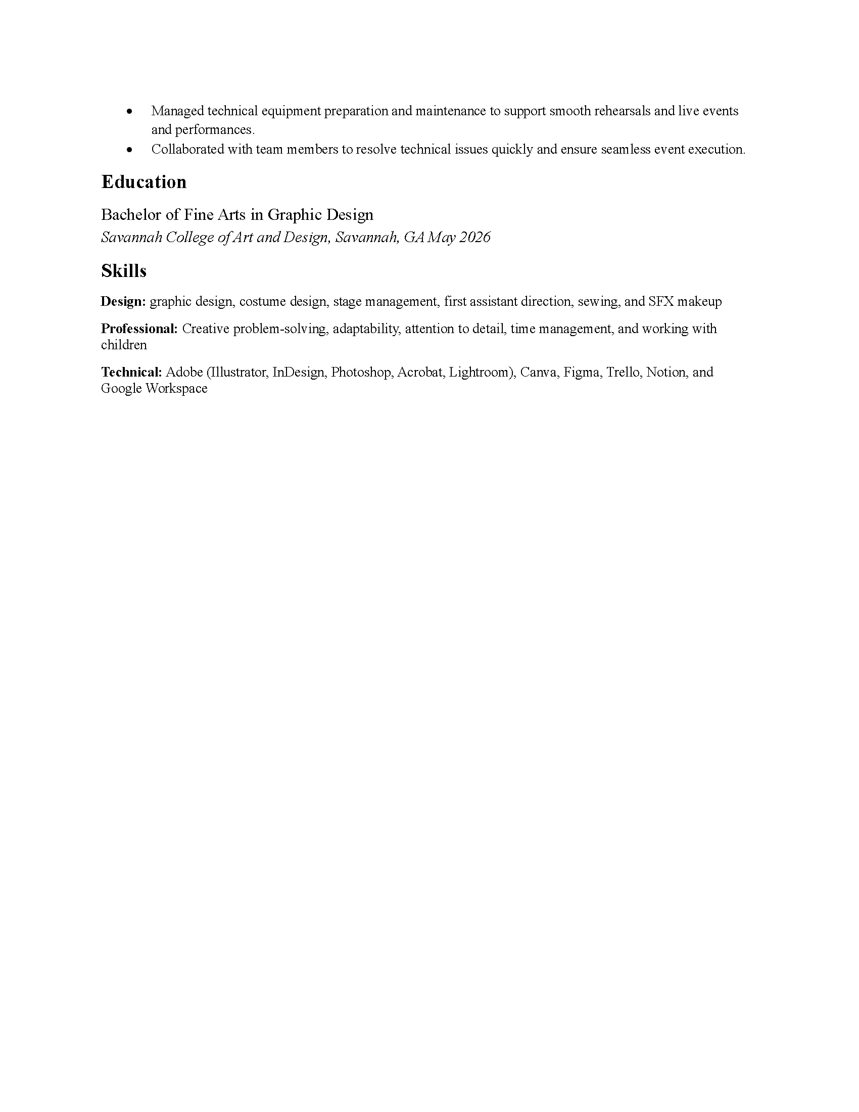 Roles cont.