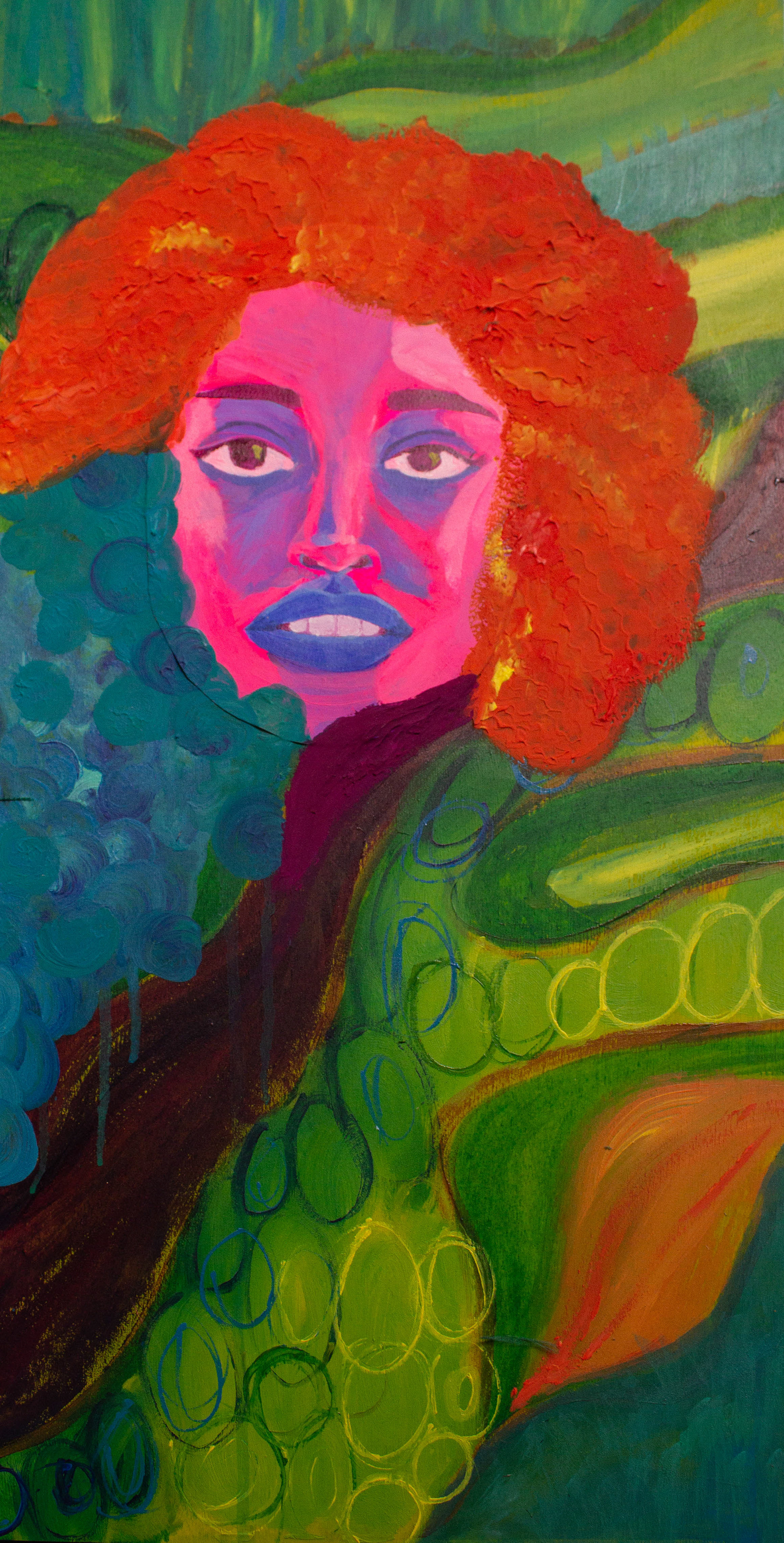 Wallow, Acrylic on wood board, 2022