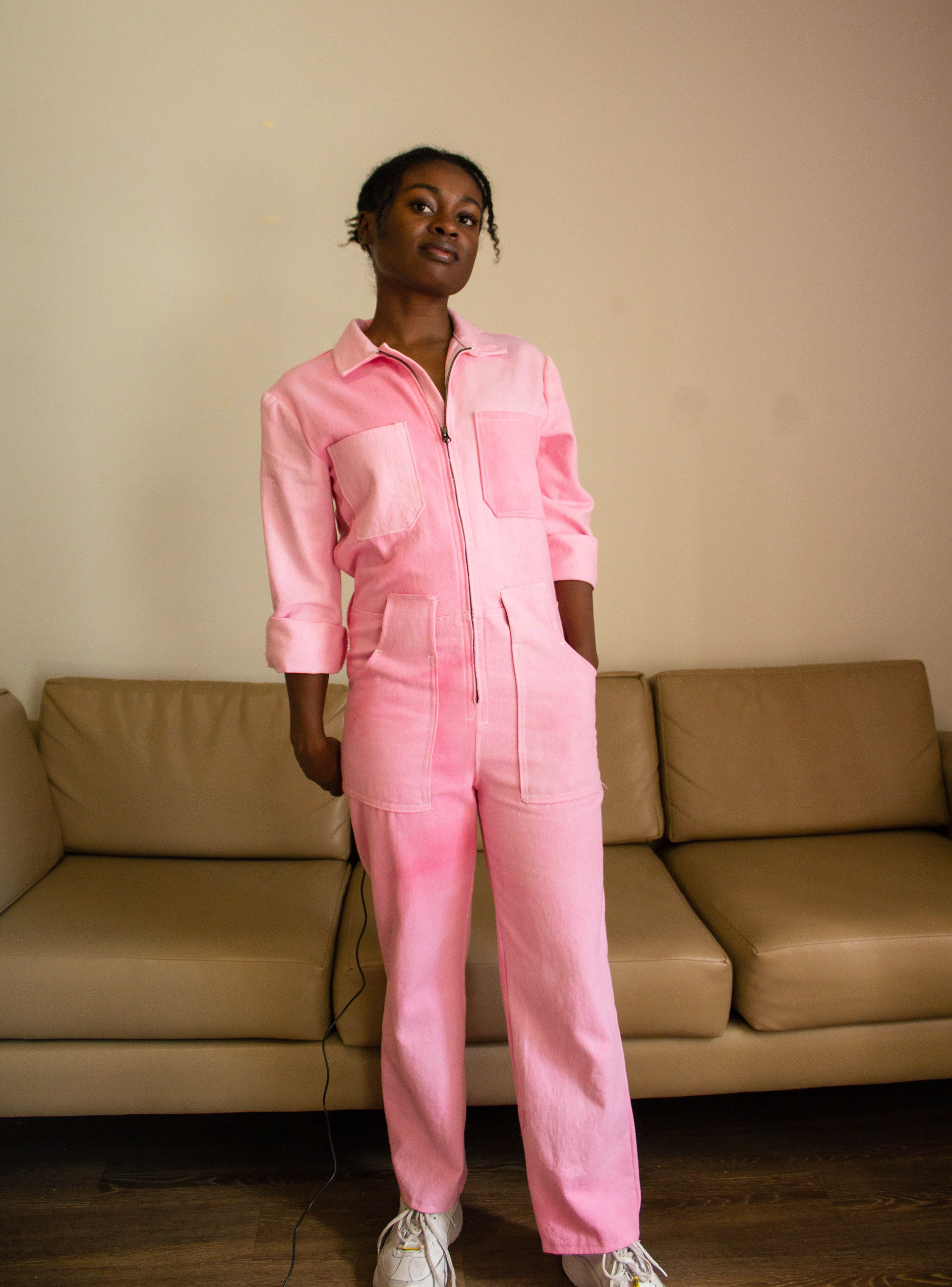 Hand dyed jumpsuit