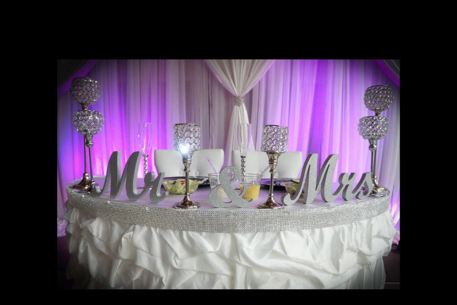 Portraits that capture the beautiful detail and color of your wedding decor.