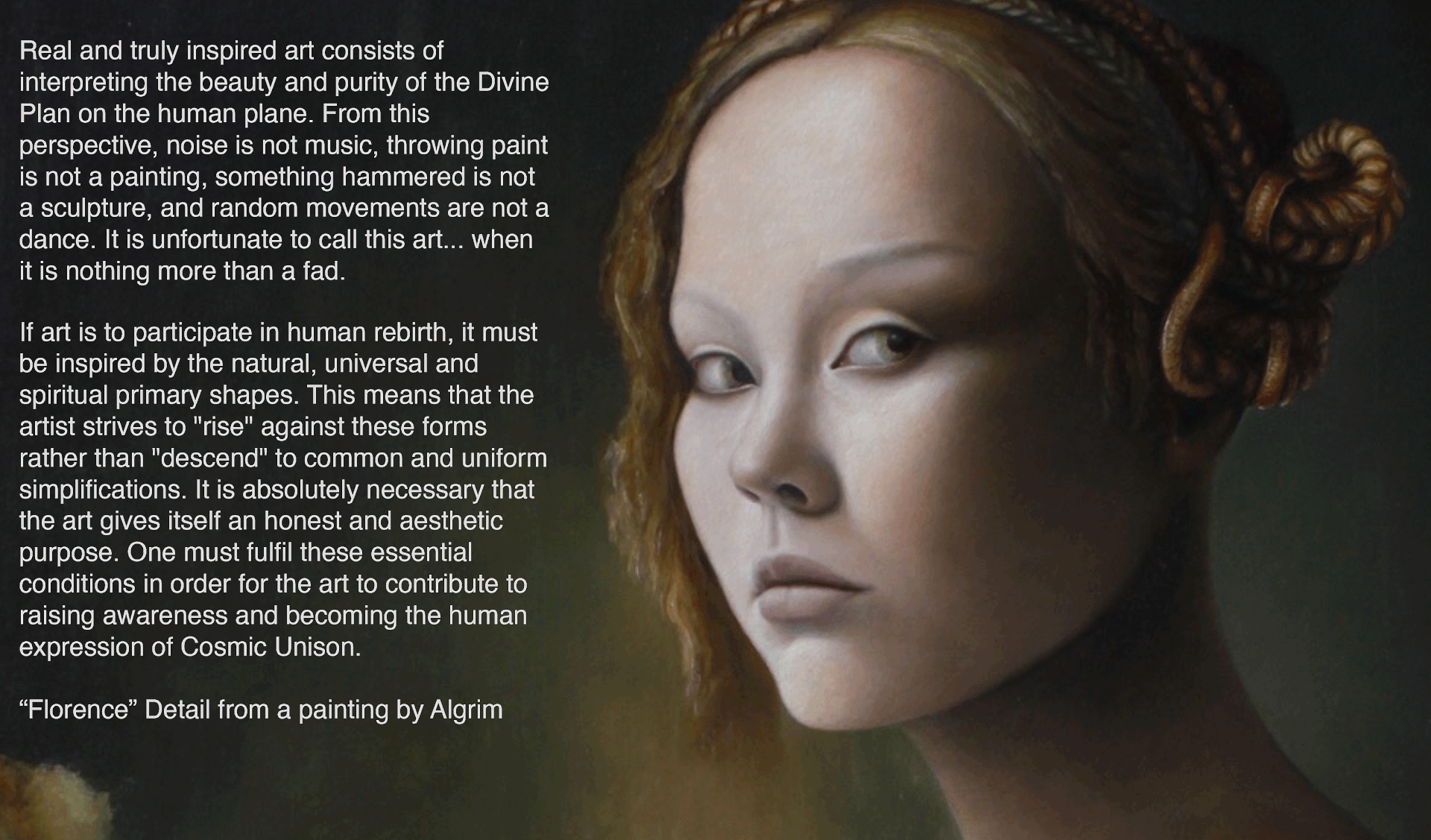 "Florence" detail and text