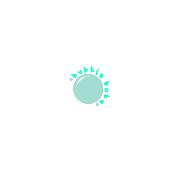 Created a boba logo to describe the fun/relaxing tones that radiates when drinking the beverage itself. Since boba is also referred to as 'bubble tea', the logo is suiting. Given the bubble aesthetic, I decided to tilt the text in an arc naturally as a bubble would form.